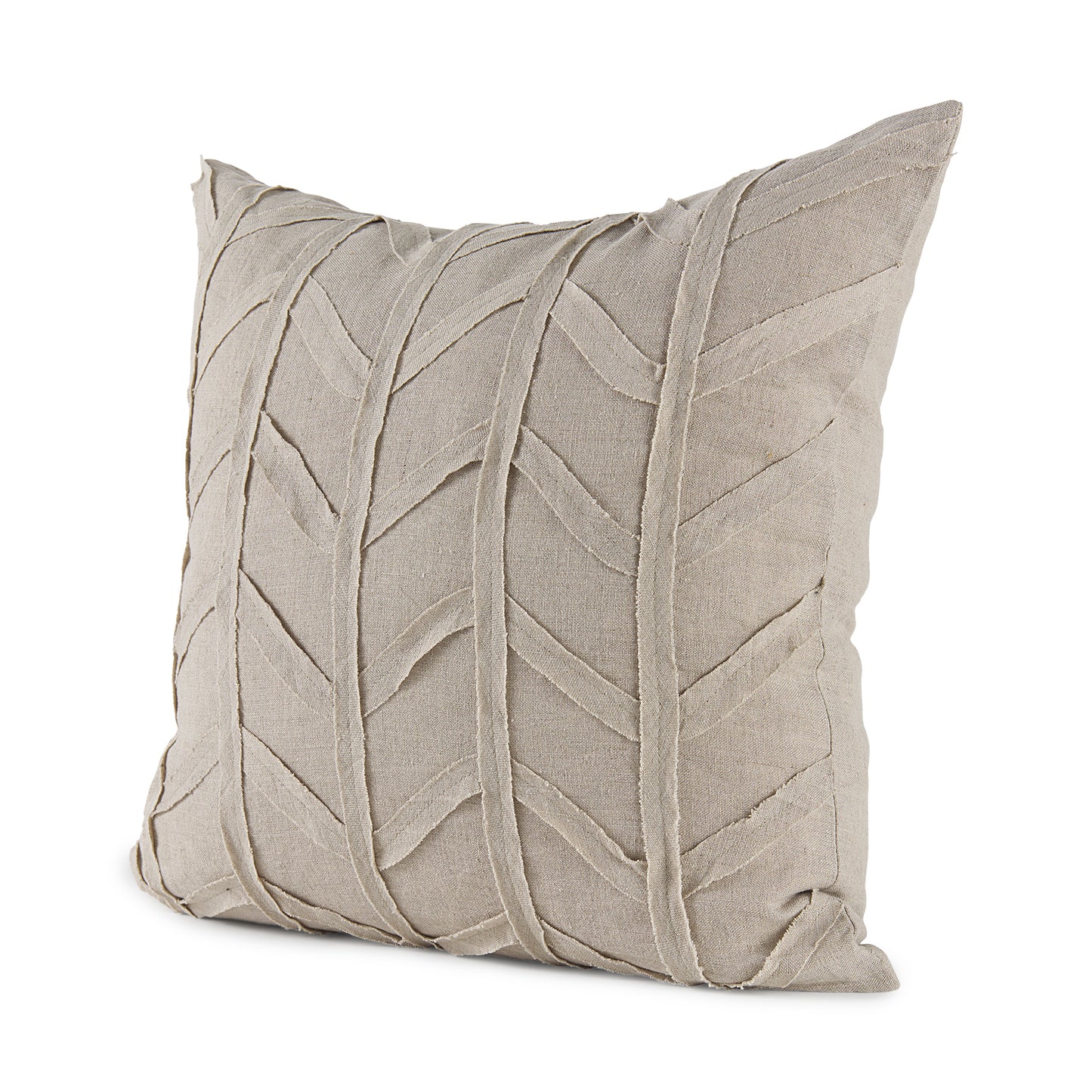 Ivivva 20x20 Beige Fabric Textured Pillow Cover