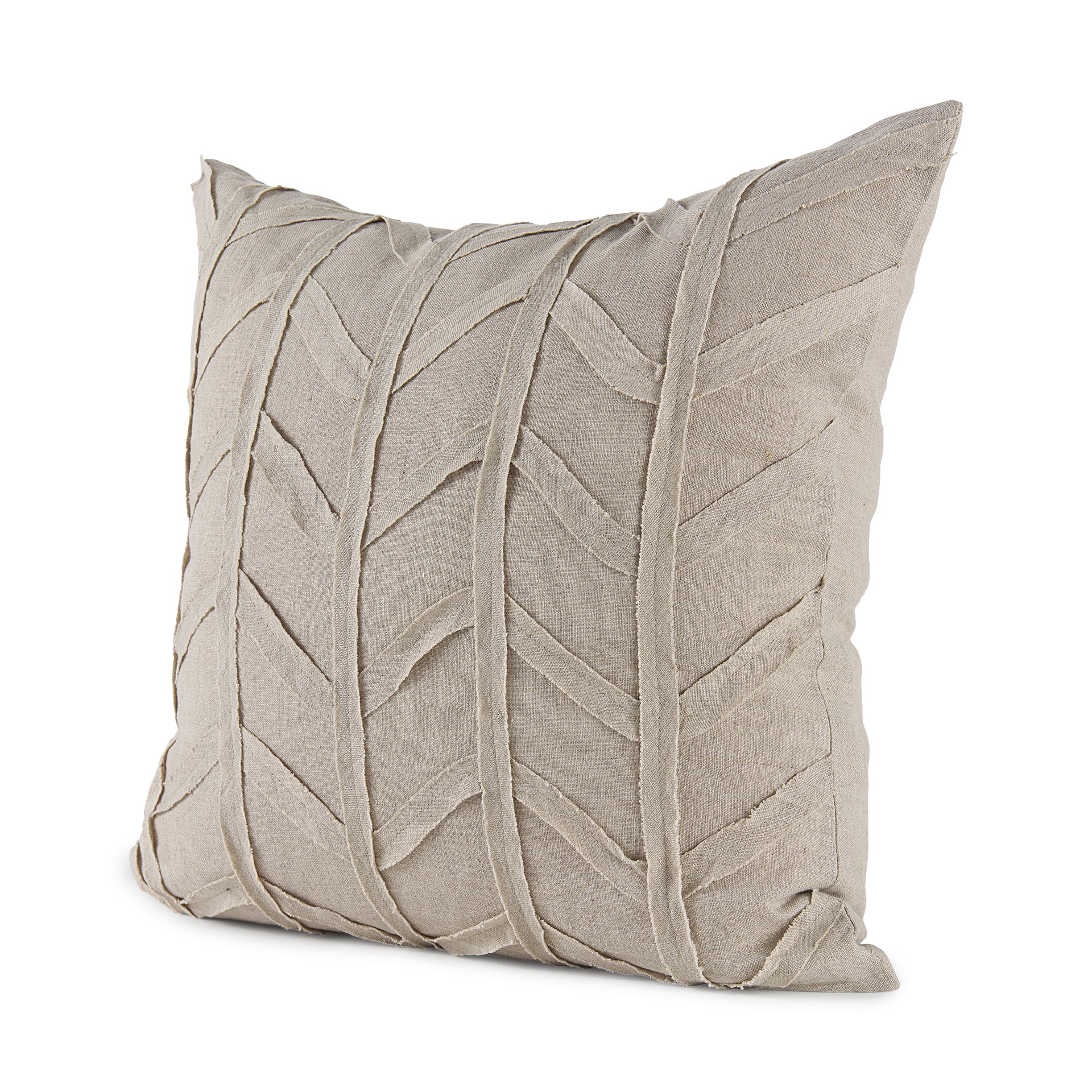 Ivivva 20x20 Beige Fabric Textured Pillow Cover