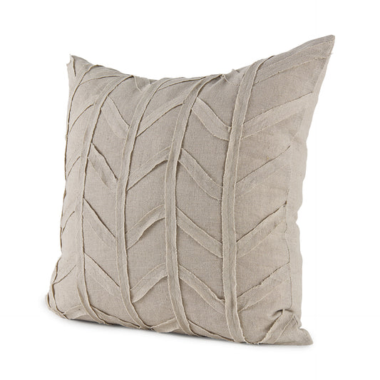 Ivivva 20x20 Beige Fabric Textured Pillow Cover