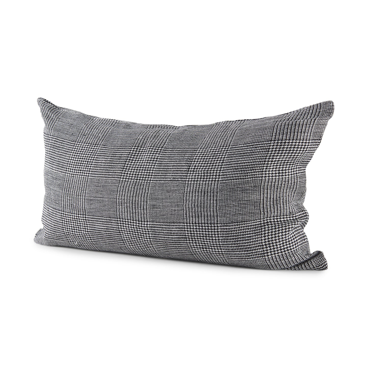 Ramone 14x26 White and Black Fabric Pillow Cover