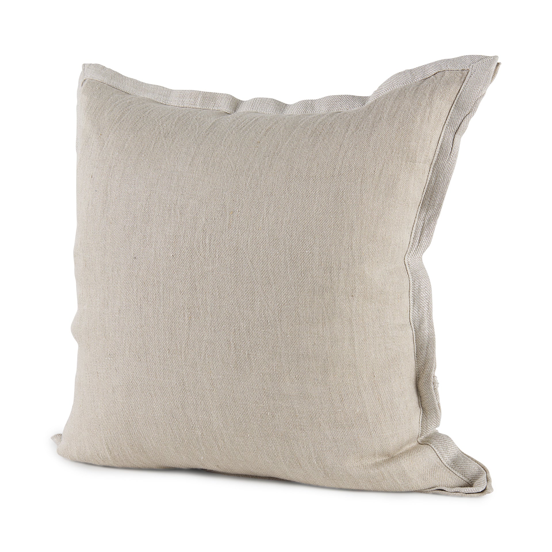 Mae 20L x 20W Beige Fabric Pillow Cover