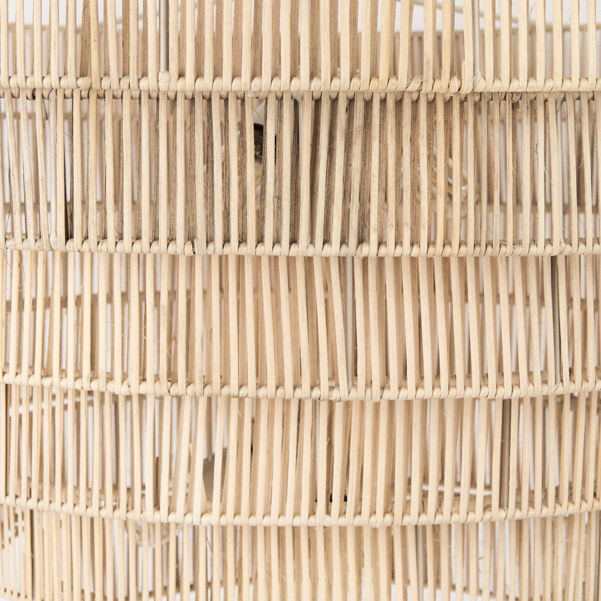 Marimba Chandelier Natural Cane - chandeliers