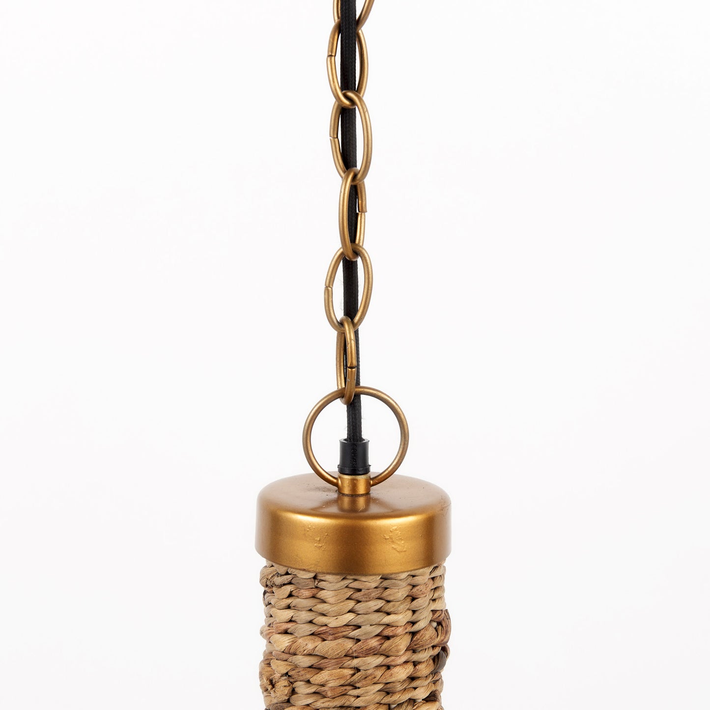 Campanile Pendant Light Brown Wicker | Cylinder - pendant-light