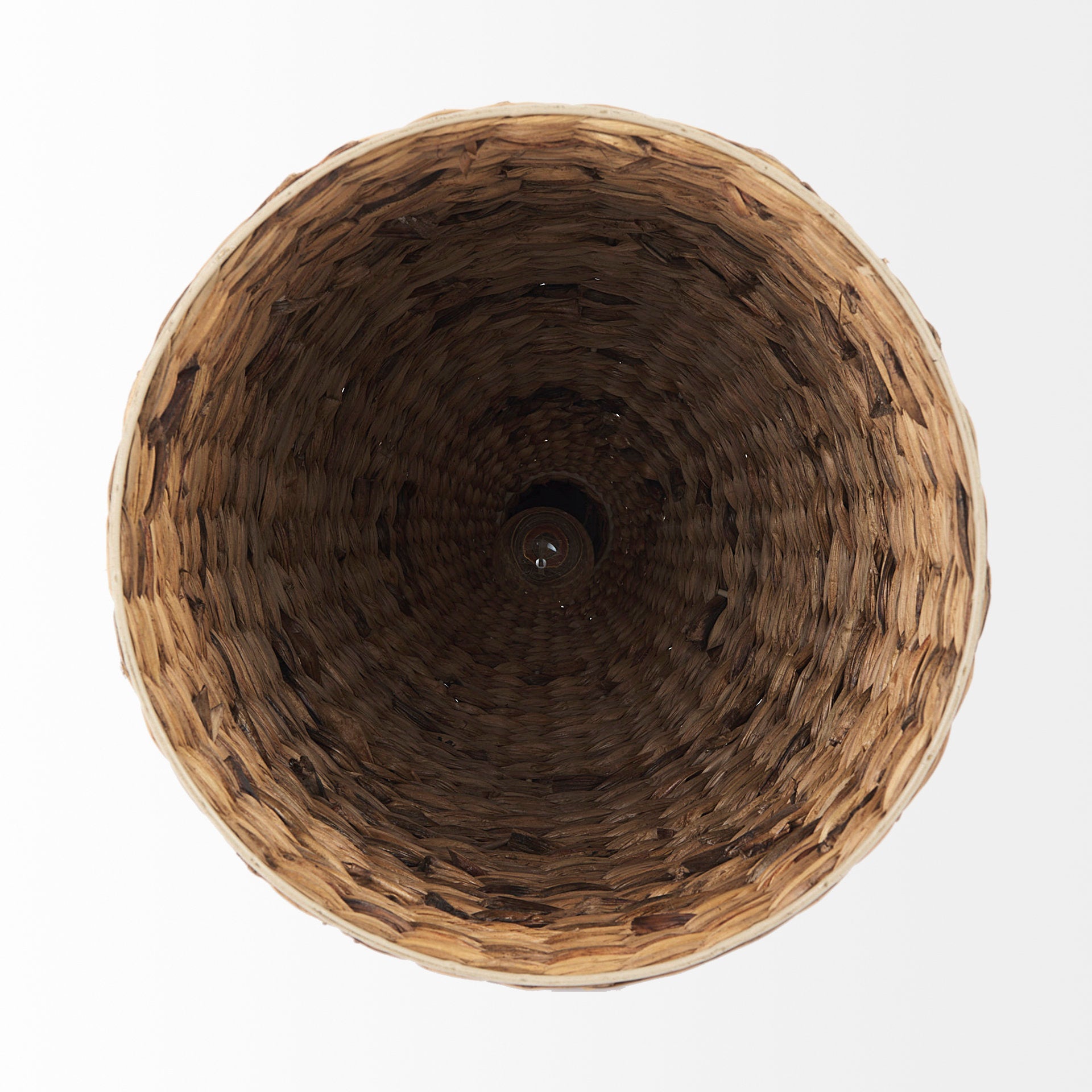 Campanile Pendant Light Brown Wicker | Cylinder - pendant-light