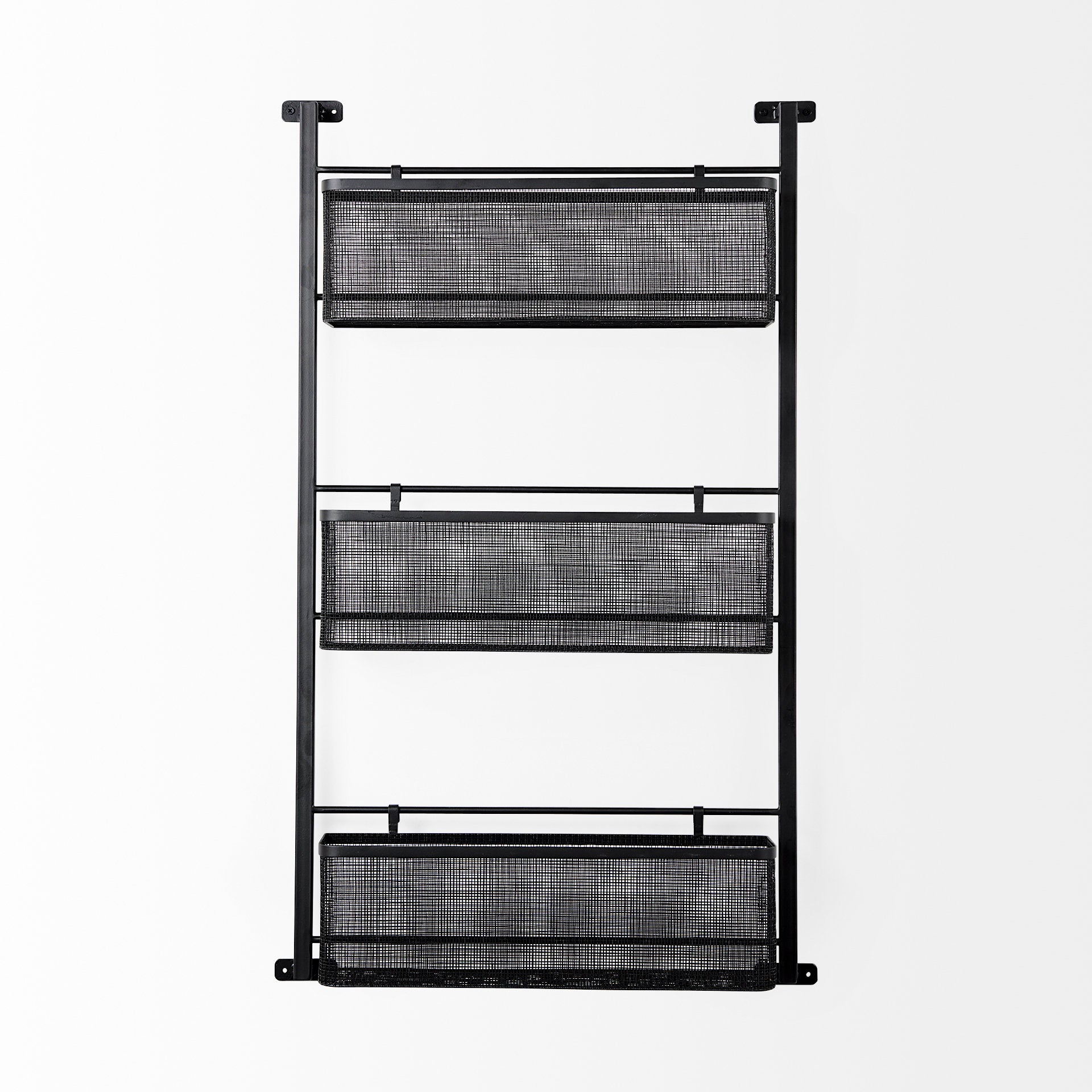 Macrinus Wall Furniture Black Metal - wall-furniture