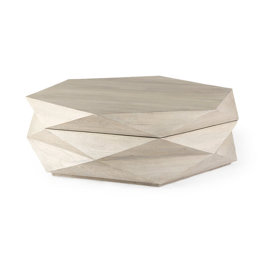 Arreto Coffee Table White Wood - coffee-tables