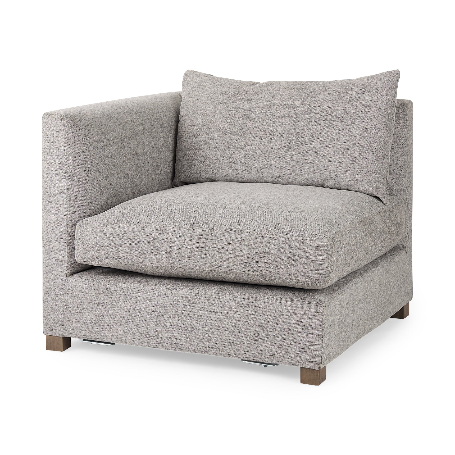 Valence 37.8L x 38.6W x 28.3H Medium Gray Corner Sectional Piece