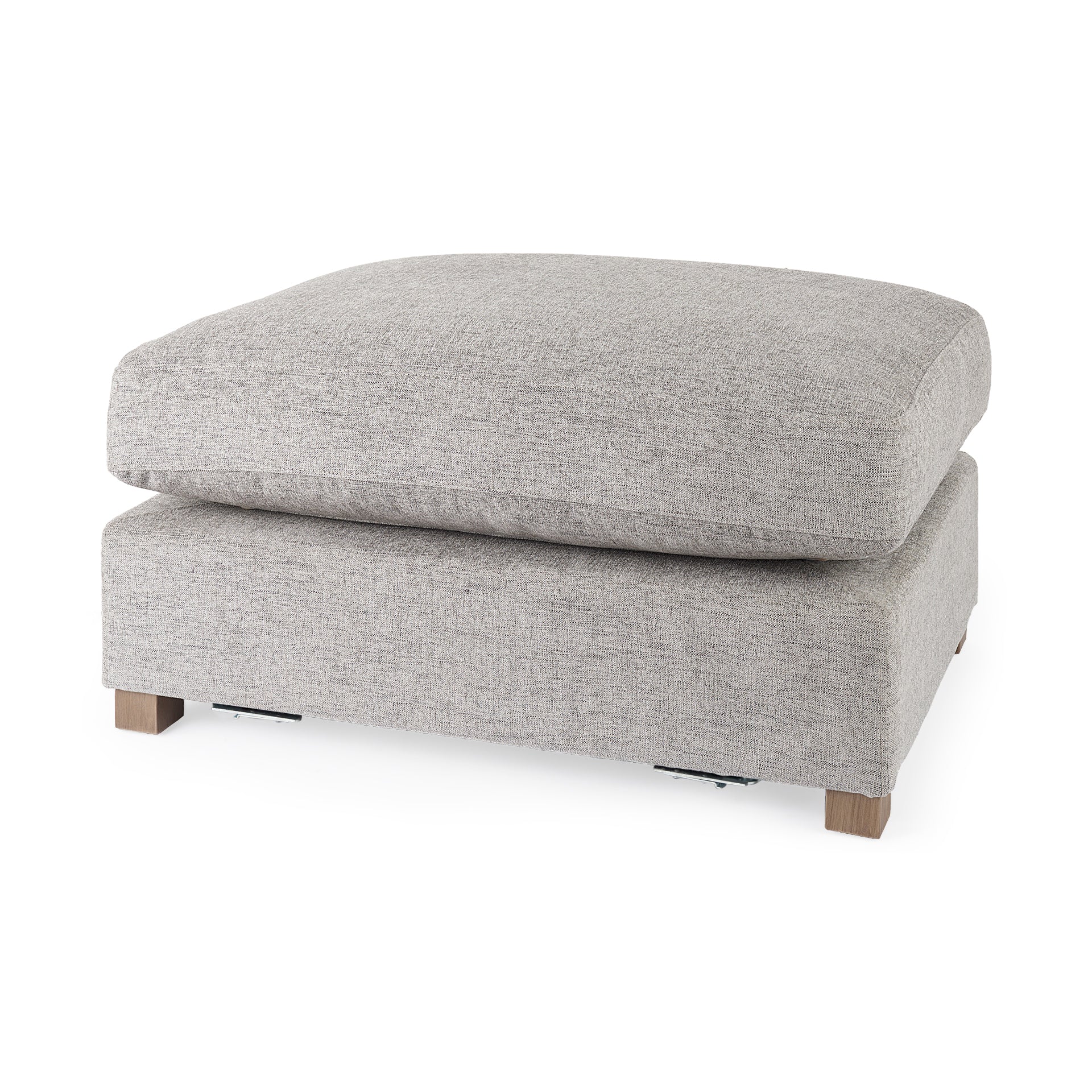 Valence 38.6L x 26.0W x 17.7H Medium Gray 2/3 Ottoman Sectional Piece