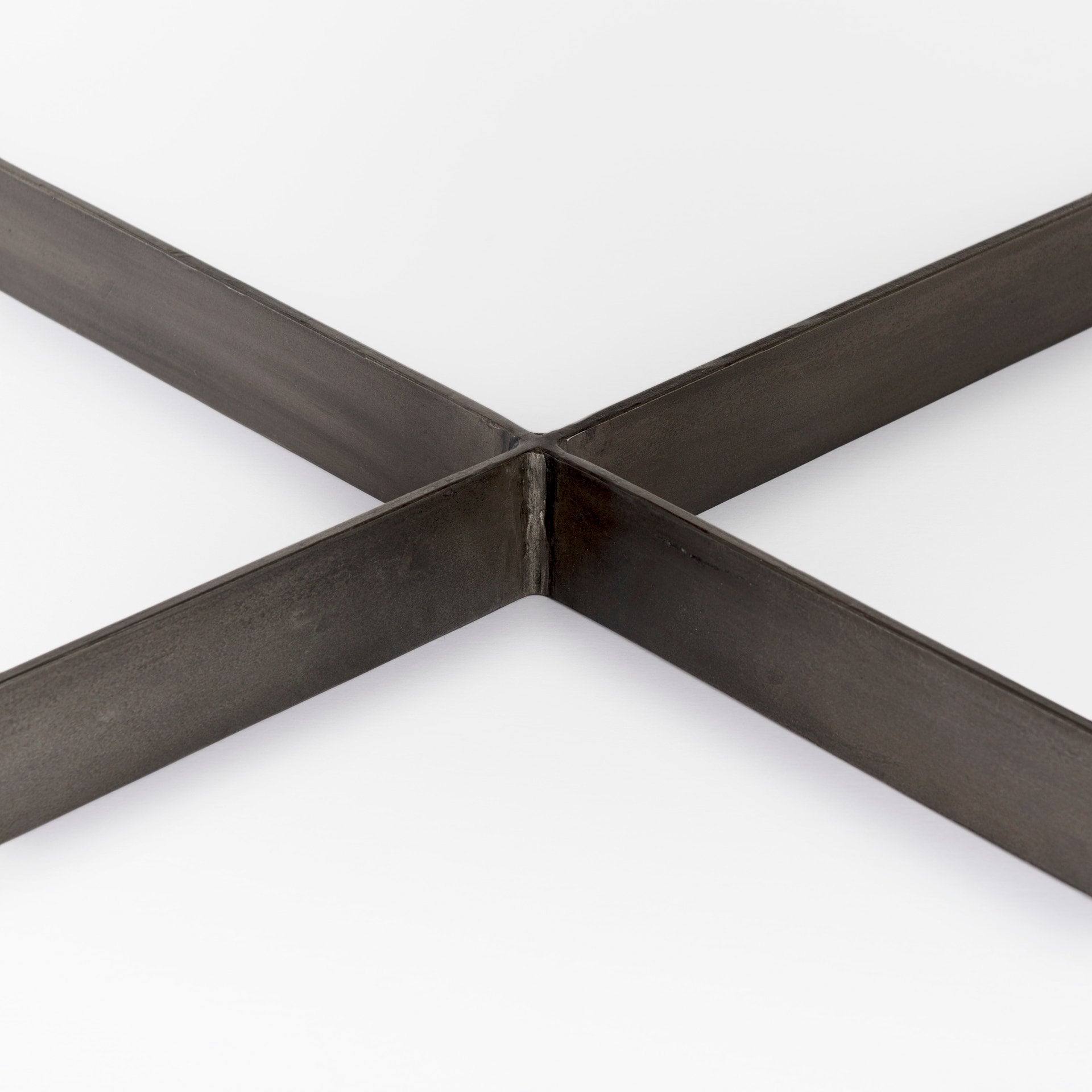 Faye Coffee Table Dark Brown Wood | Nickel Metal - coffee-tables