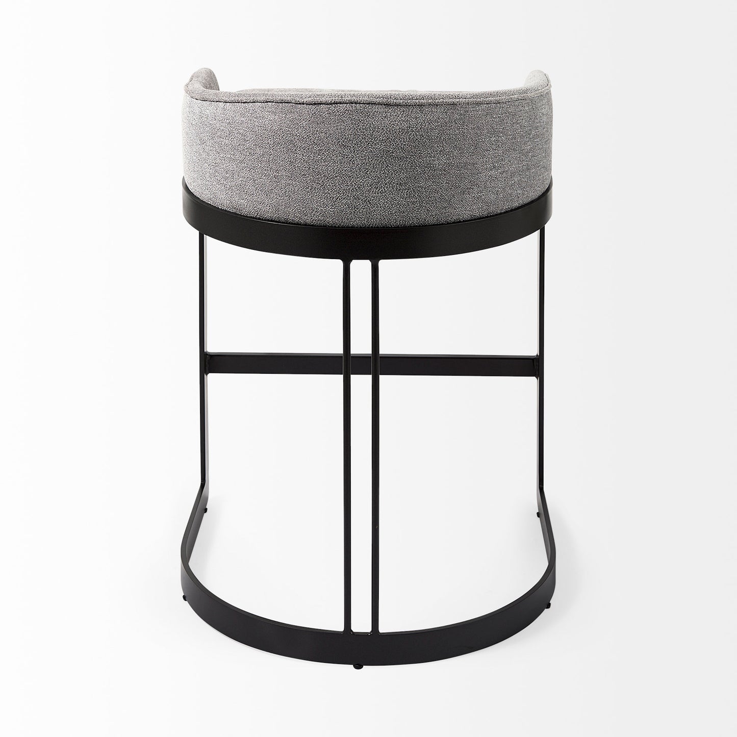 Hollyfield Bar Counter Stool Gray Fabric | Gray Metal | Counter - bar-stools