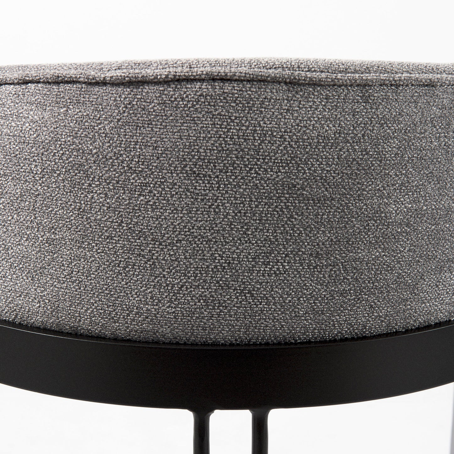 Hollyfield Bar Counter Stool Gray Fabric | Gray Metal | Counter - bar-stools