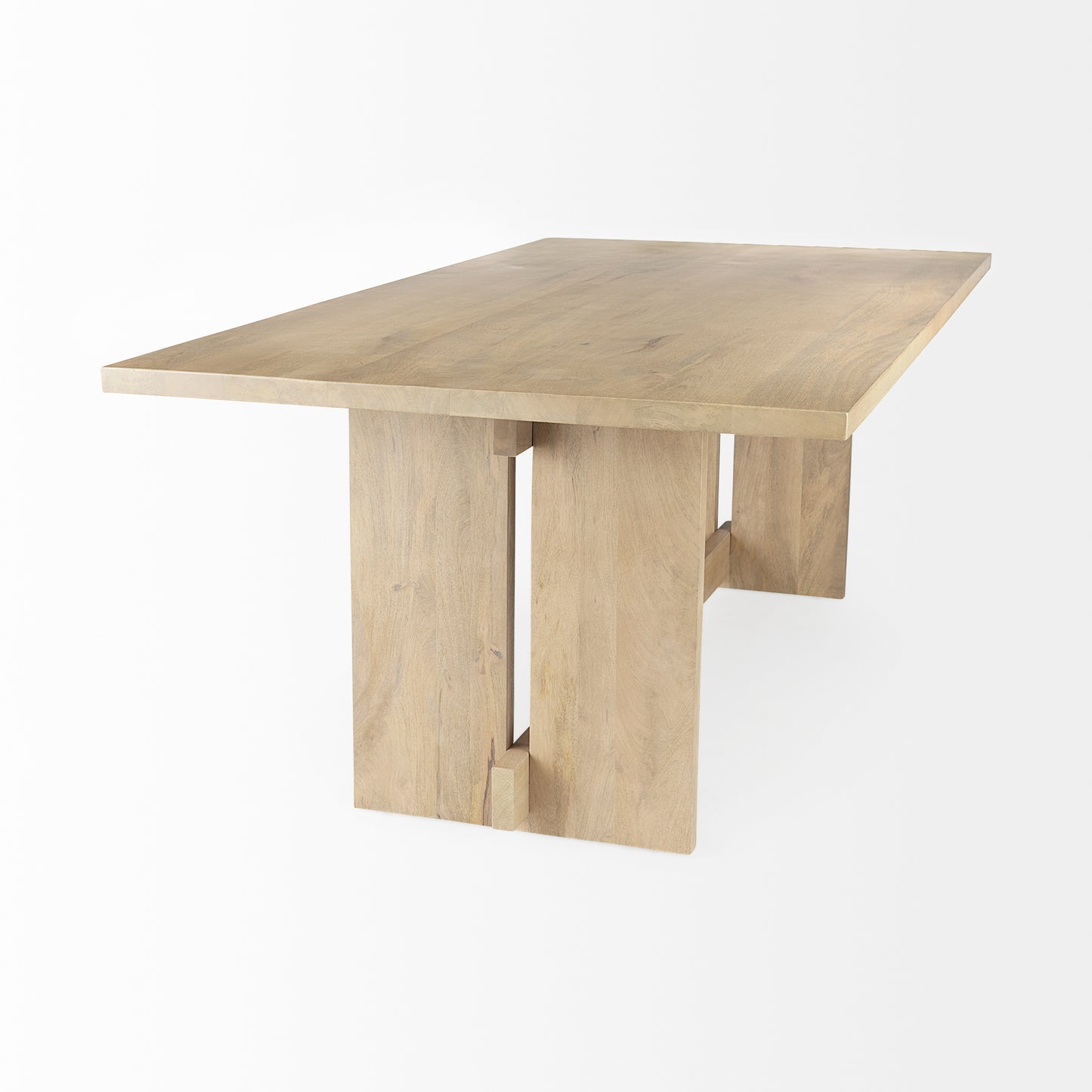 Aida Dining Table Light Brown Wood - dining-table