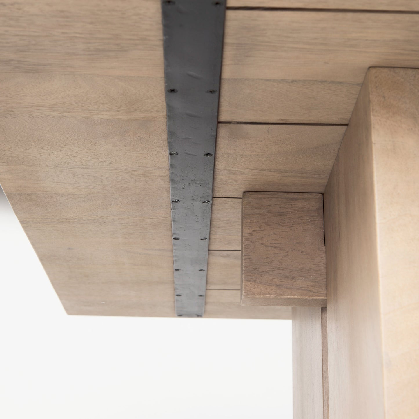 Aida 84L Light Brown Wood Dining Table