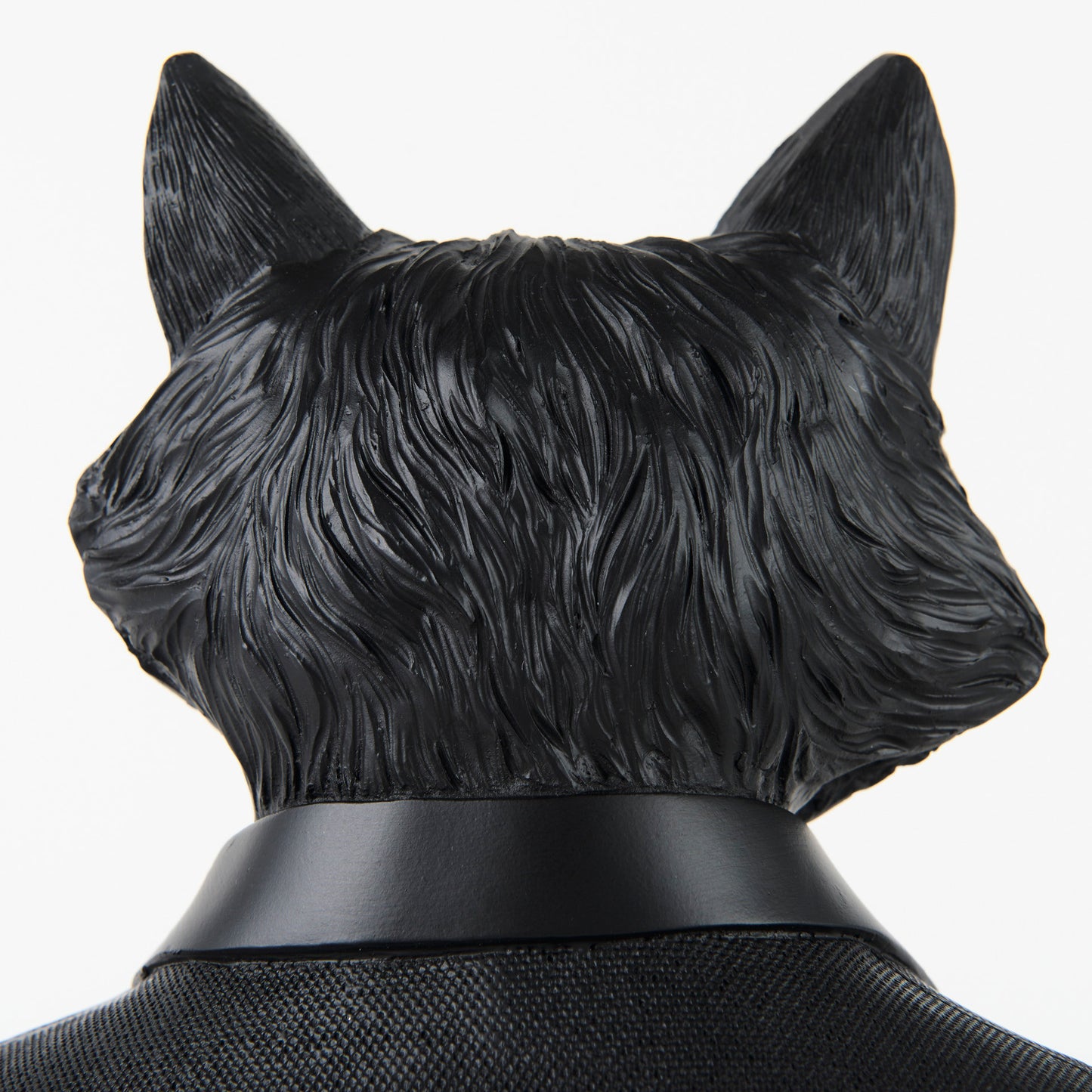 Murray 13H Black Painted Resin Fox in a Suit Bust