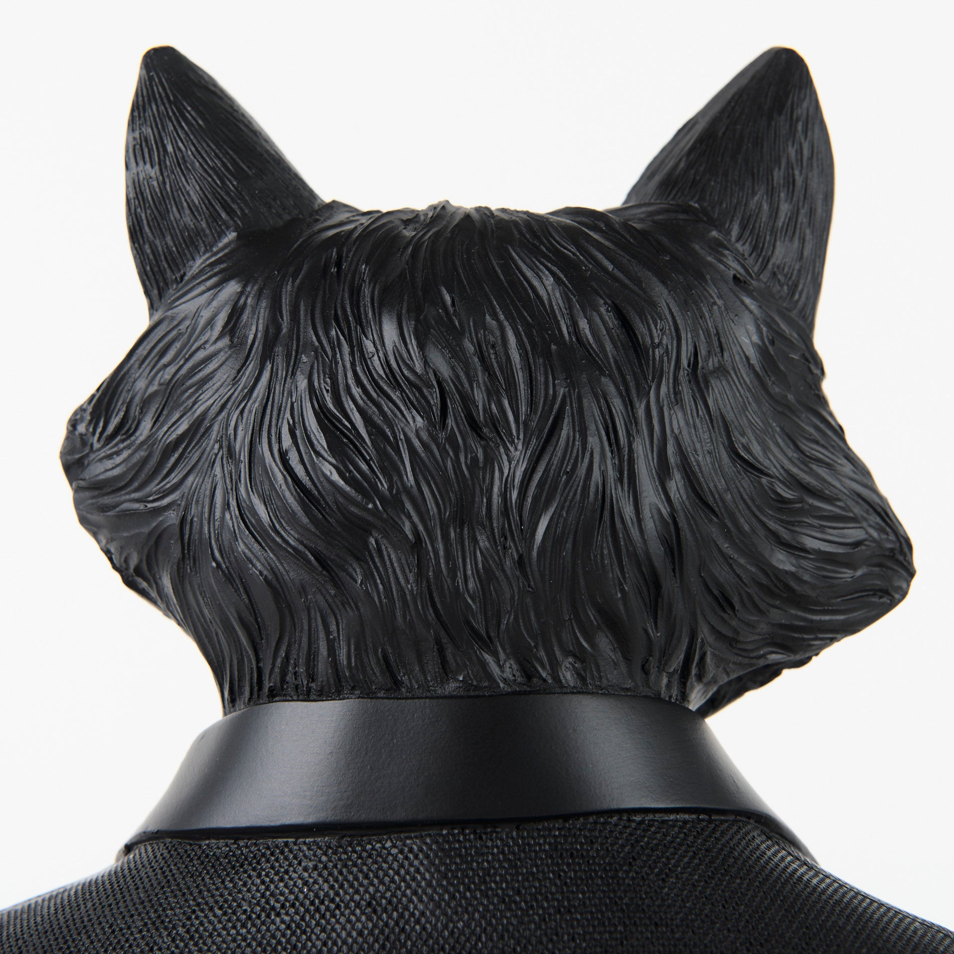 Murray 13H Black Painted Resin Fox in a Suit Bust