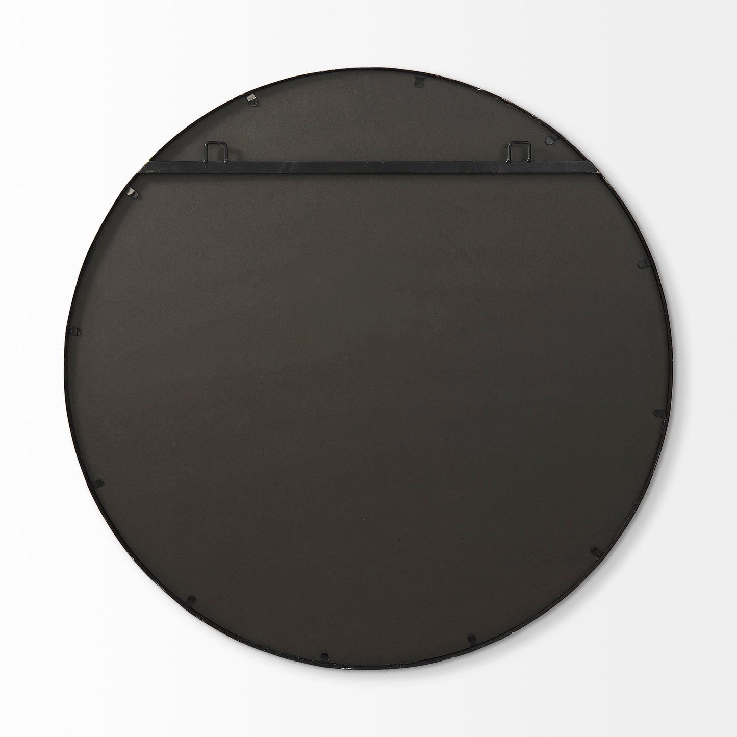 Piper 35.8L x 1.0W x 35.8H Small Gold Metal Round Wall Mirror