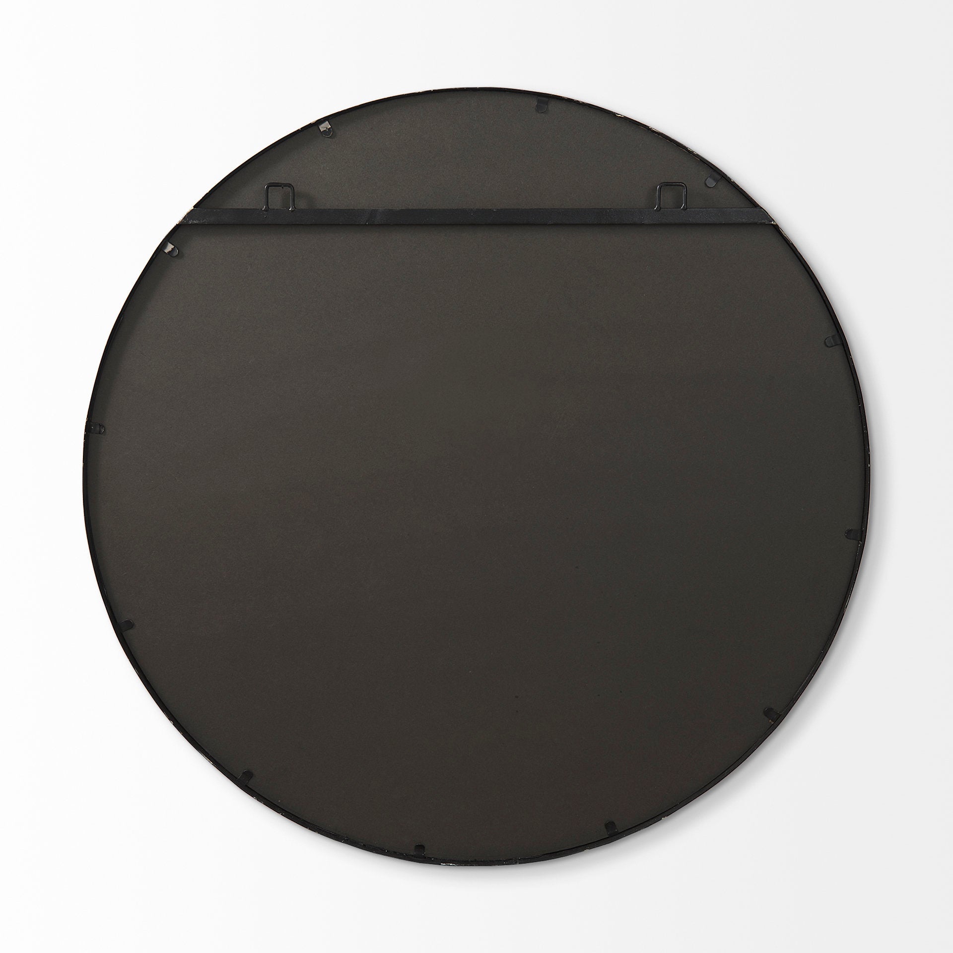 Piper 35.8L x 1.0W x 35.8H Small Gold Metal Round Wall Mirror