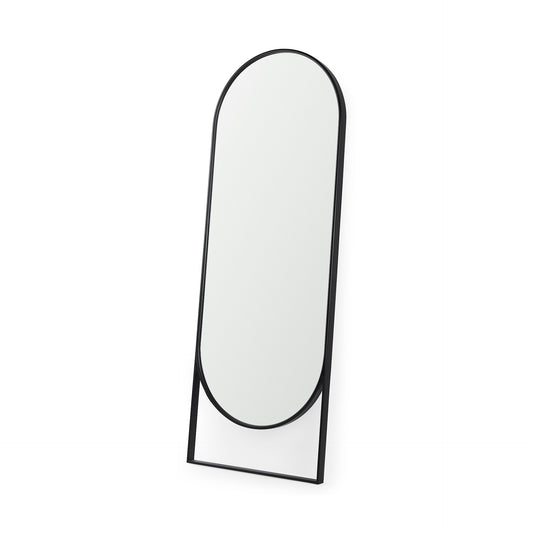 Sadie Floor Mirror Black Metal | 78H - floor-mirrors