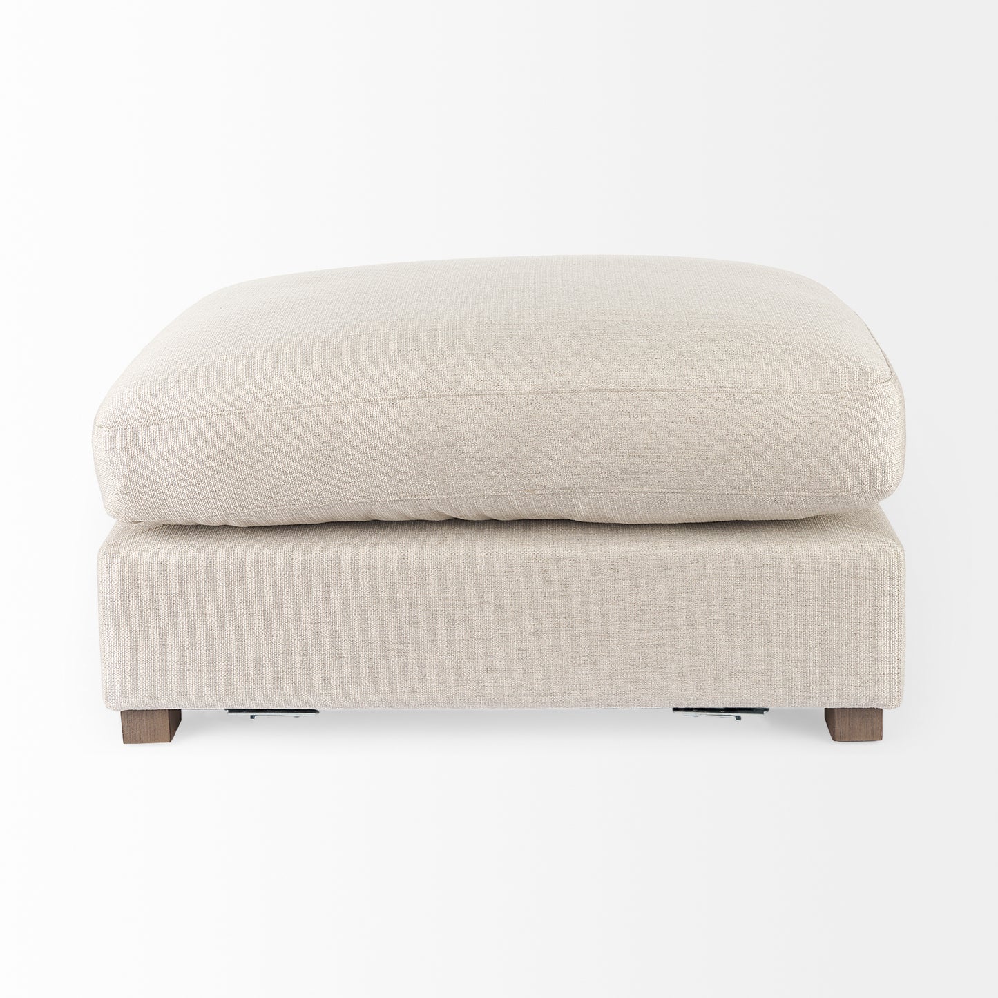 Valence 38.6L x 26.0W x 17.7H Beige 2/3 Ottoman Sectional Piece