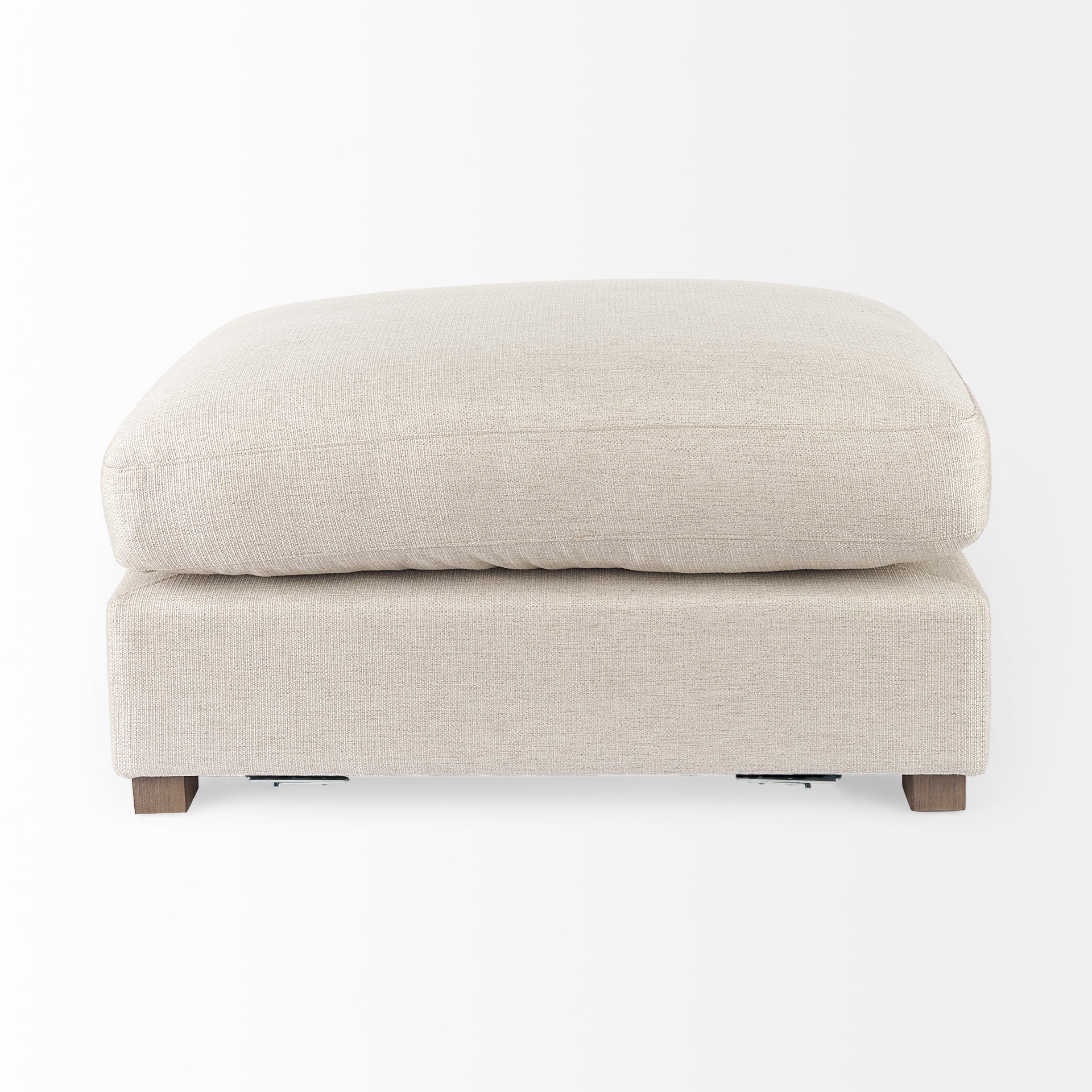 Valence 38.6L x 26.0W x 17.7H Beige 2/3 Ottoman Sectional Piece