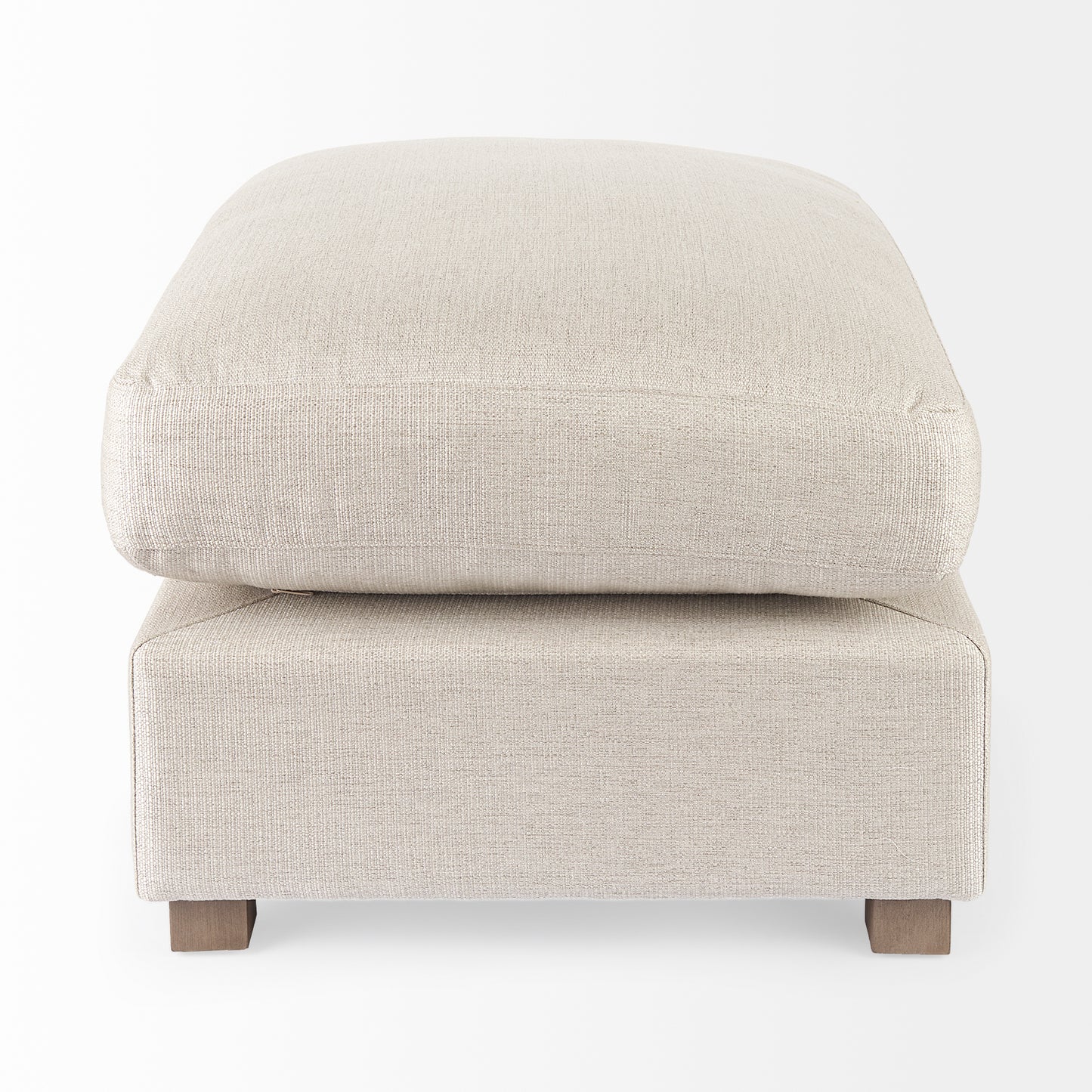 Valence 38.6L x 26.0W x 17.7H Beige 2/3 Ottoman Sectional Piece