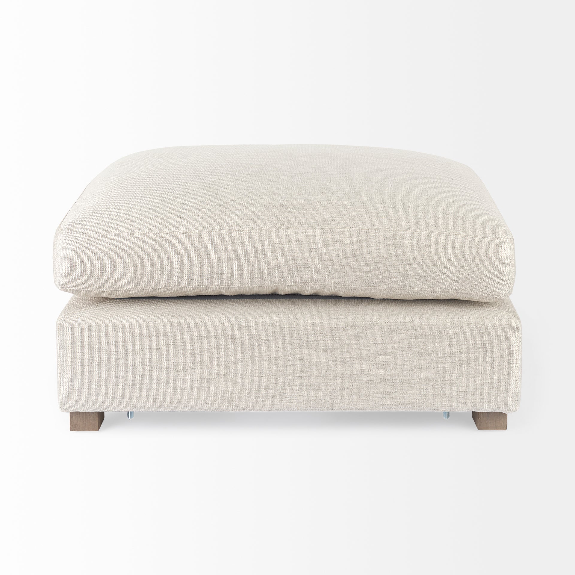 Valence 38.6L x 26.0W x 17.7H Beige 2/3 Ottoman Sectional Piece