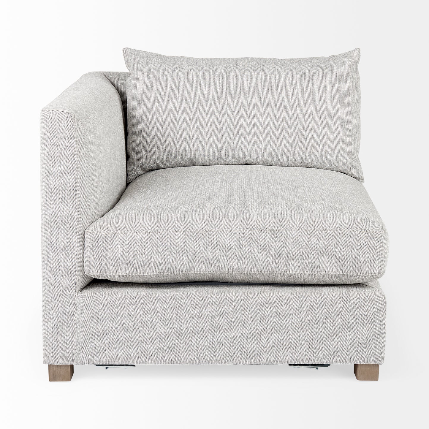 Valence 37.8L x 38.6W x 28.3H Light Gray Corner Sectional Piece