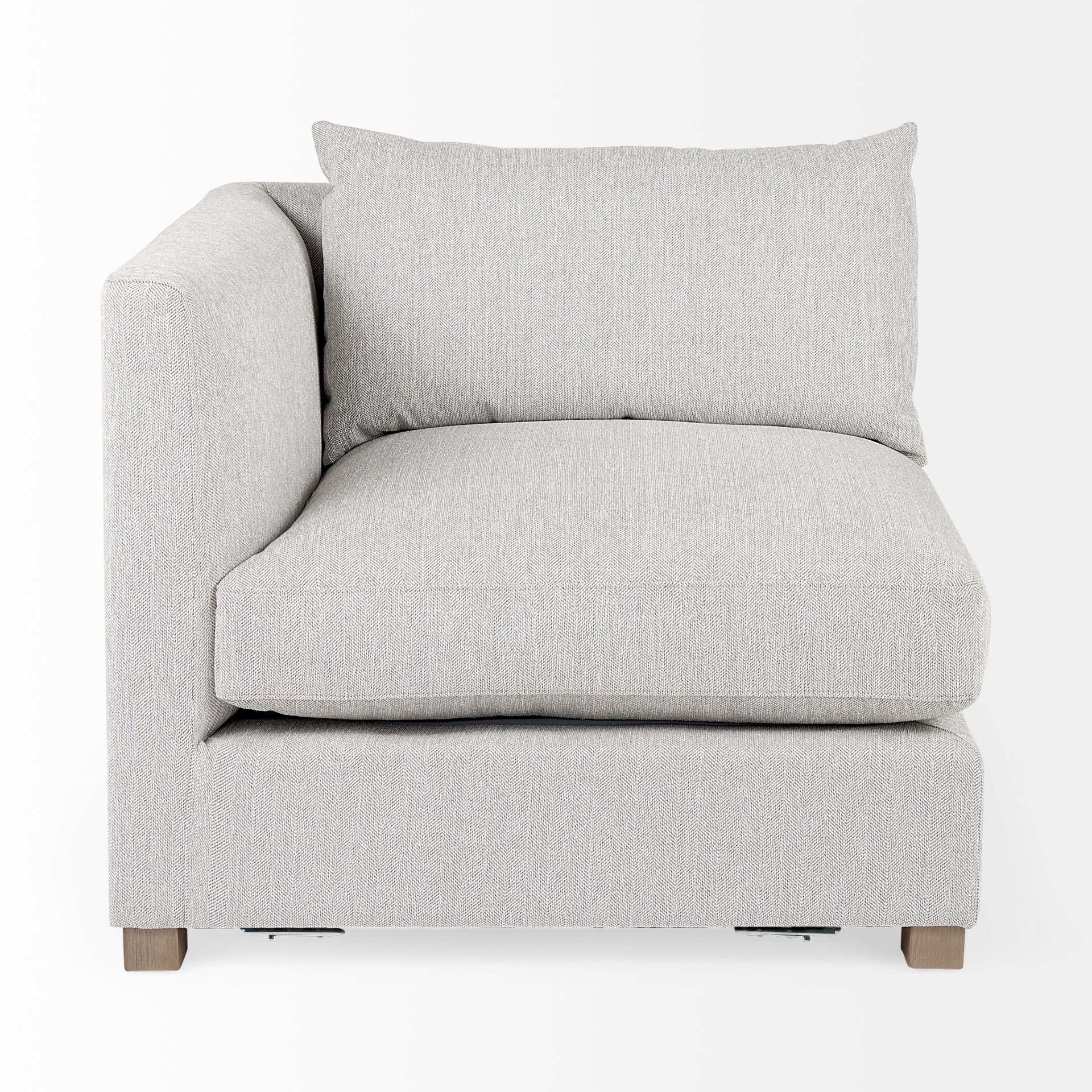 Valence 37.8L x 38.6W x 28.3H Light Gray Corner Sectional Piece