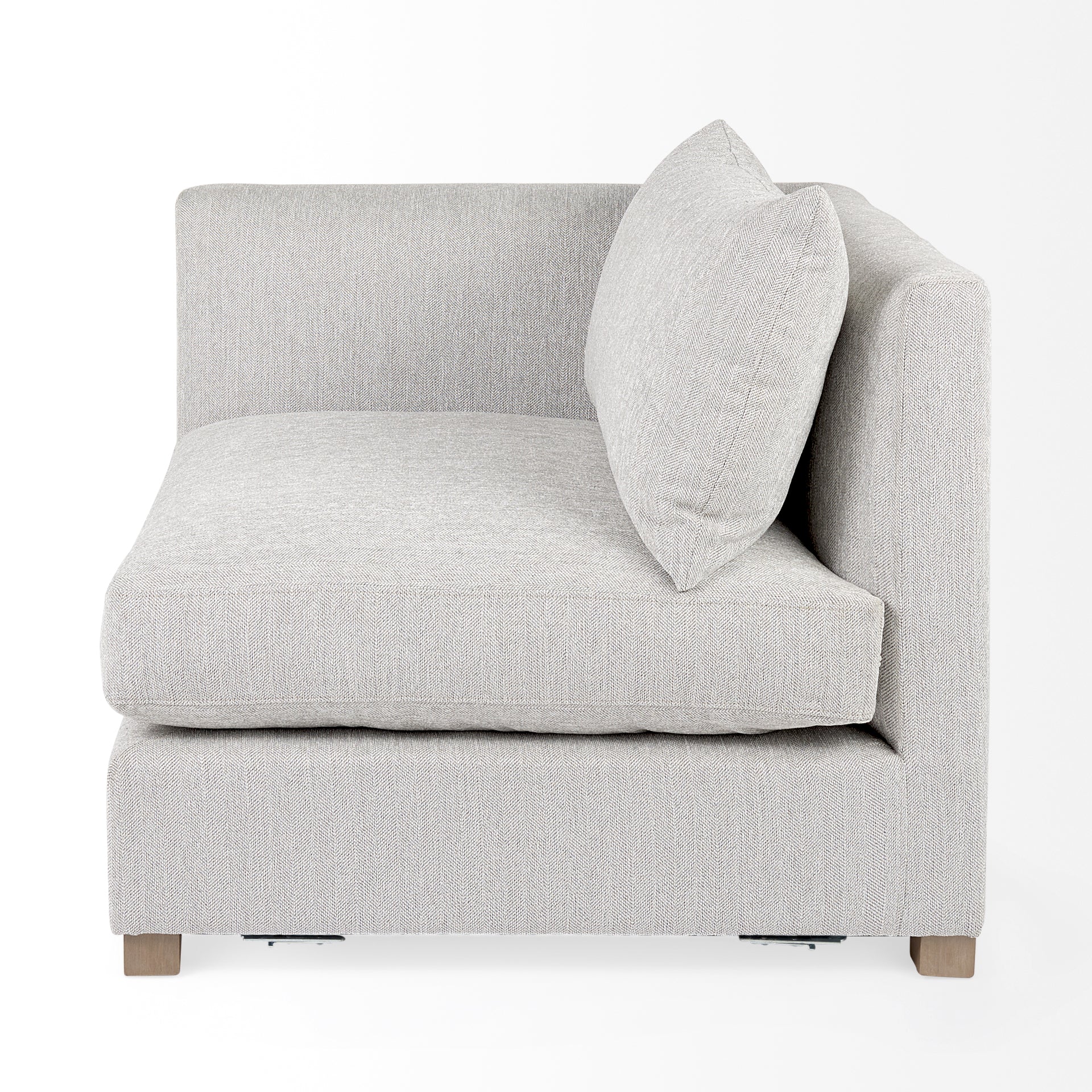 Valence 37.8L x 38.6W x 28.3H Light Gray Corner Sectional Piece