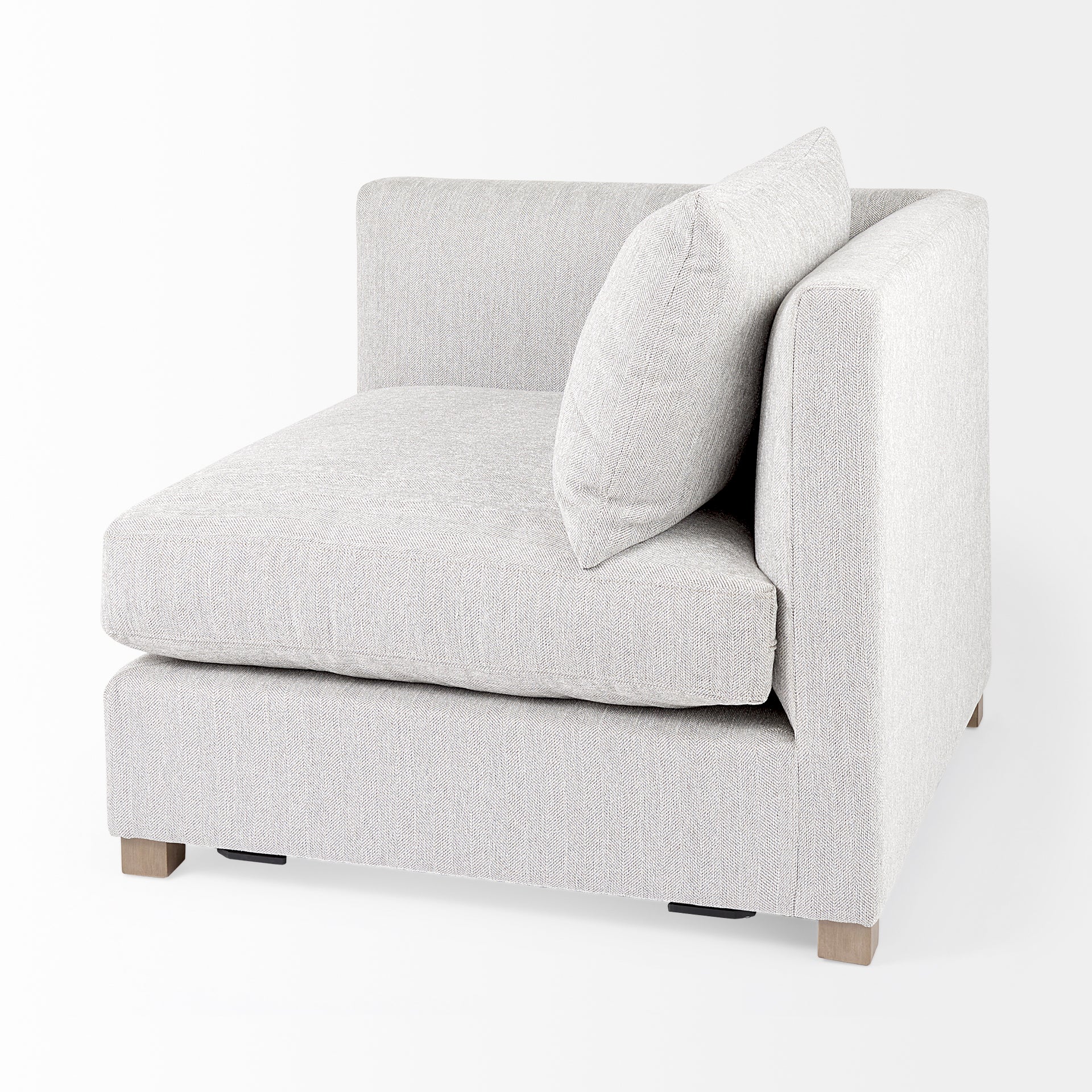 Valence 37.8L x 38.6W x 28.3H Light Gray Corner Sectional Piece
