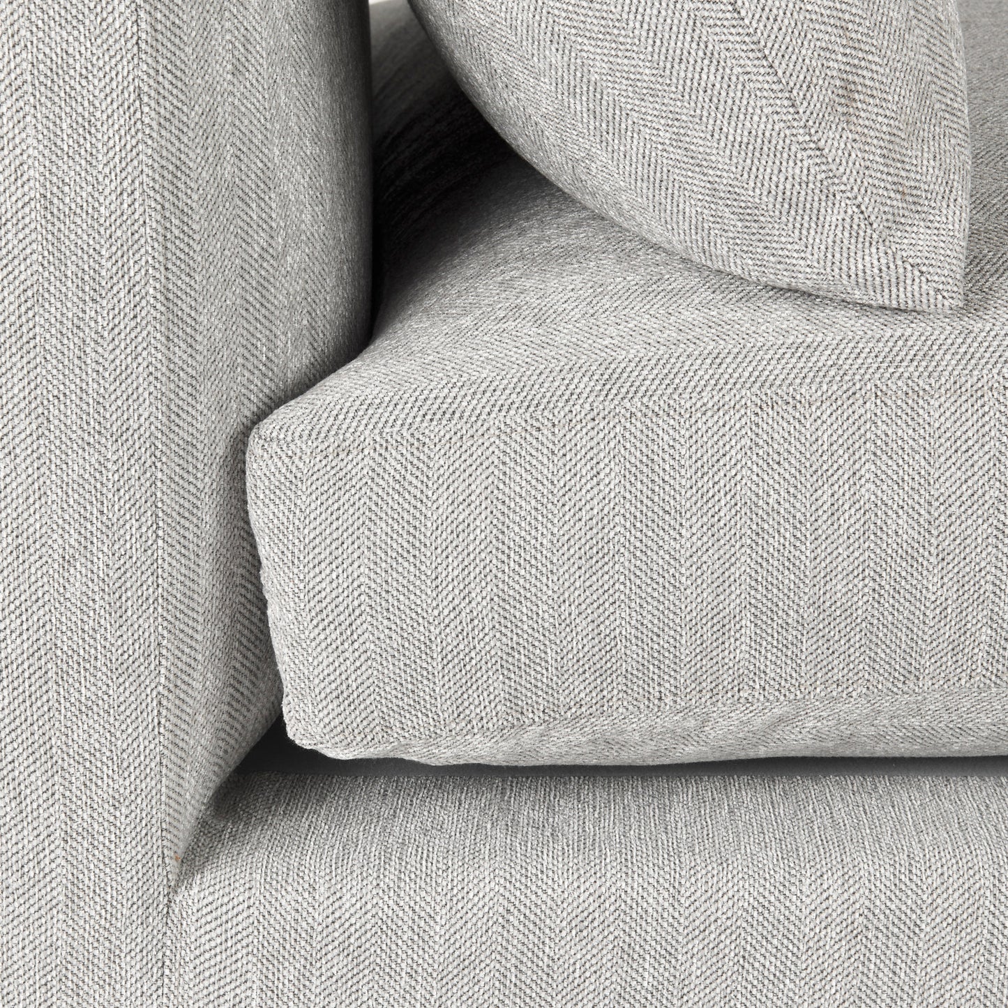 Valence 38.2L x 38.6W x 28.3H Light Gray Armless Sectional Piece