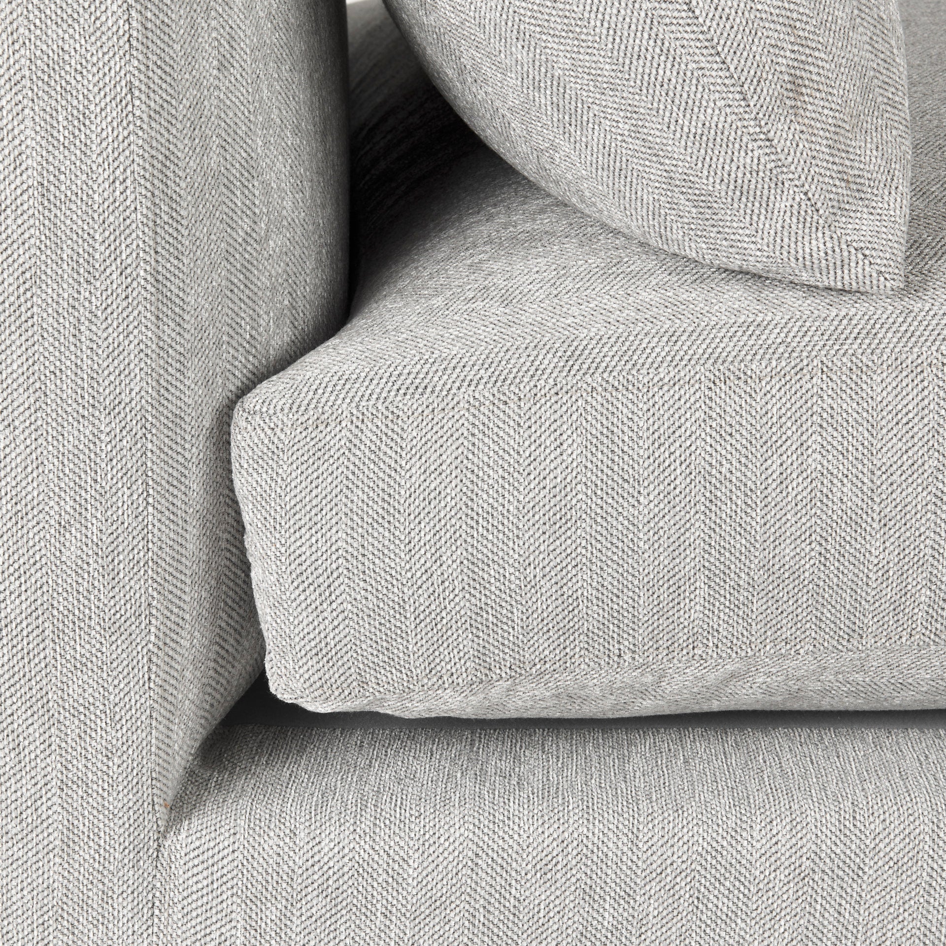 Valence 38.2L x 38.6W x 28.3H Light Gray Armless Sectional Piece