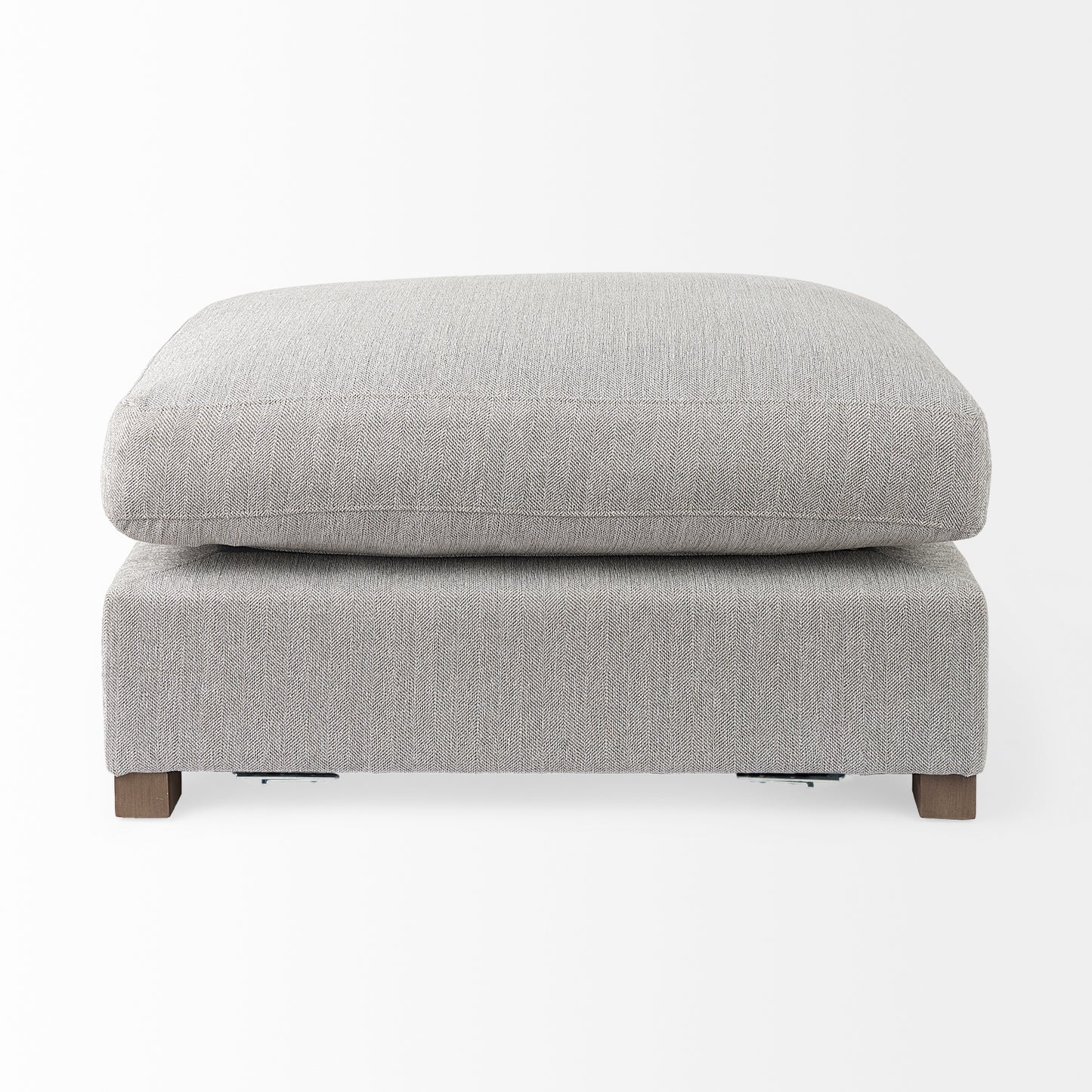 Valence 38.6L x 26.0W x 17.7H Light Gray 2/3 Ottoman Sectional Piece