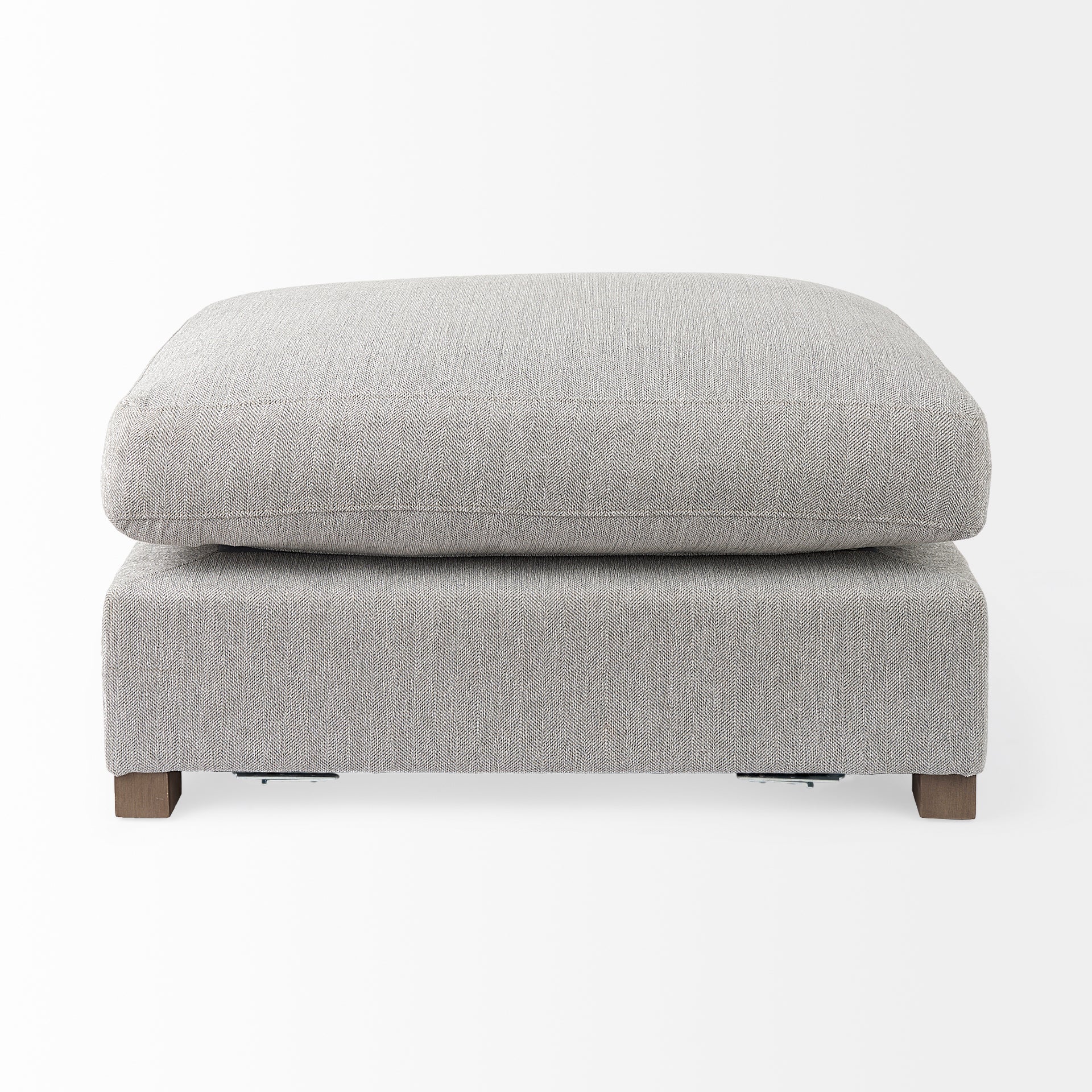 Valence 38.6L x 26.0W x 17.7H Light Gray 2/3 Ottoman Sectional Piece