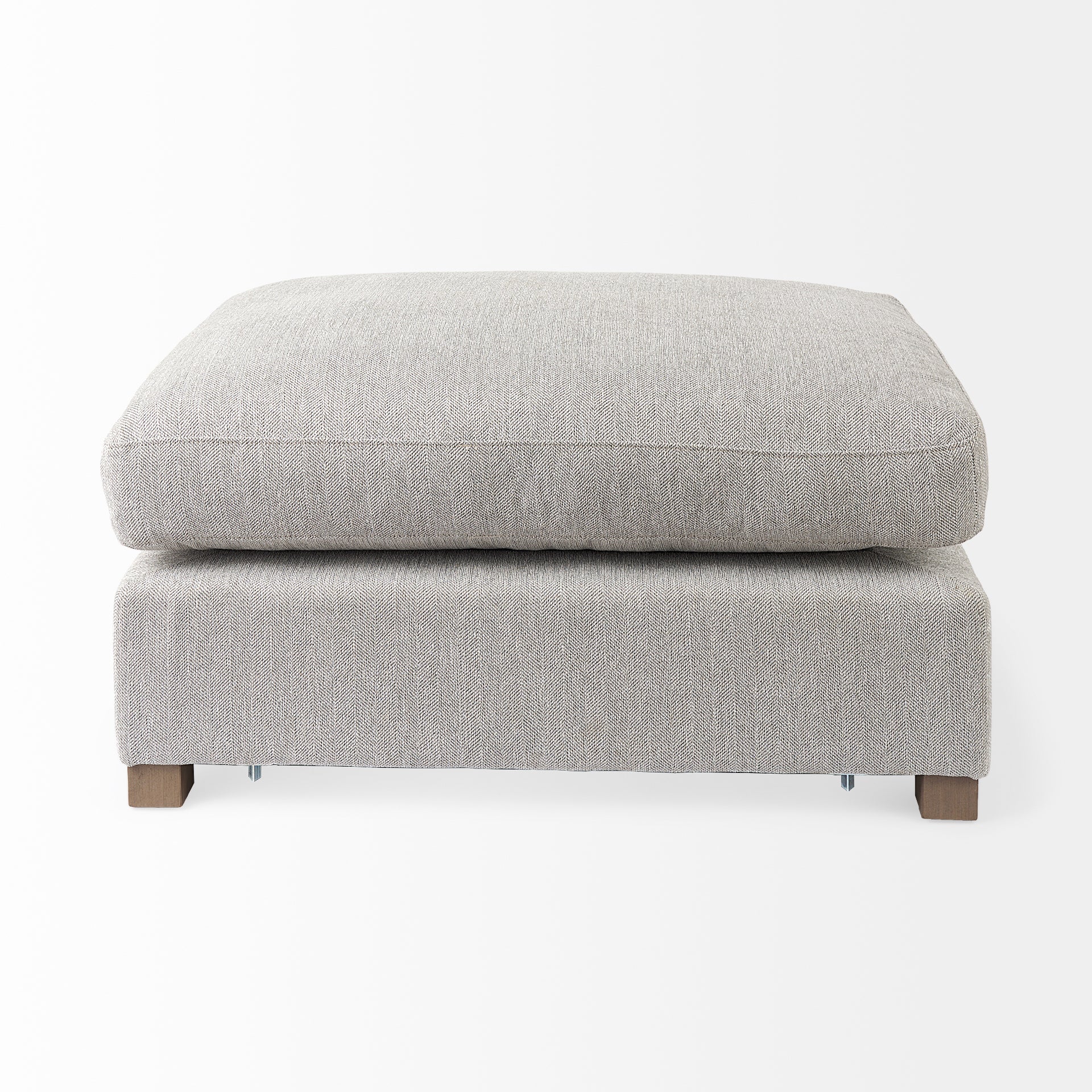 Valence 38.6L x 26.0W x 17.7H Light Gray 2/3 Ottoman Sectional Piece