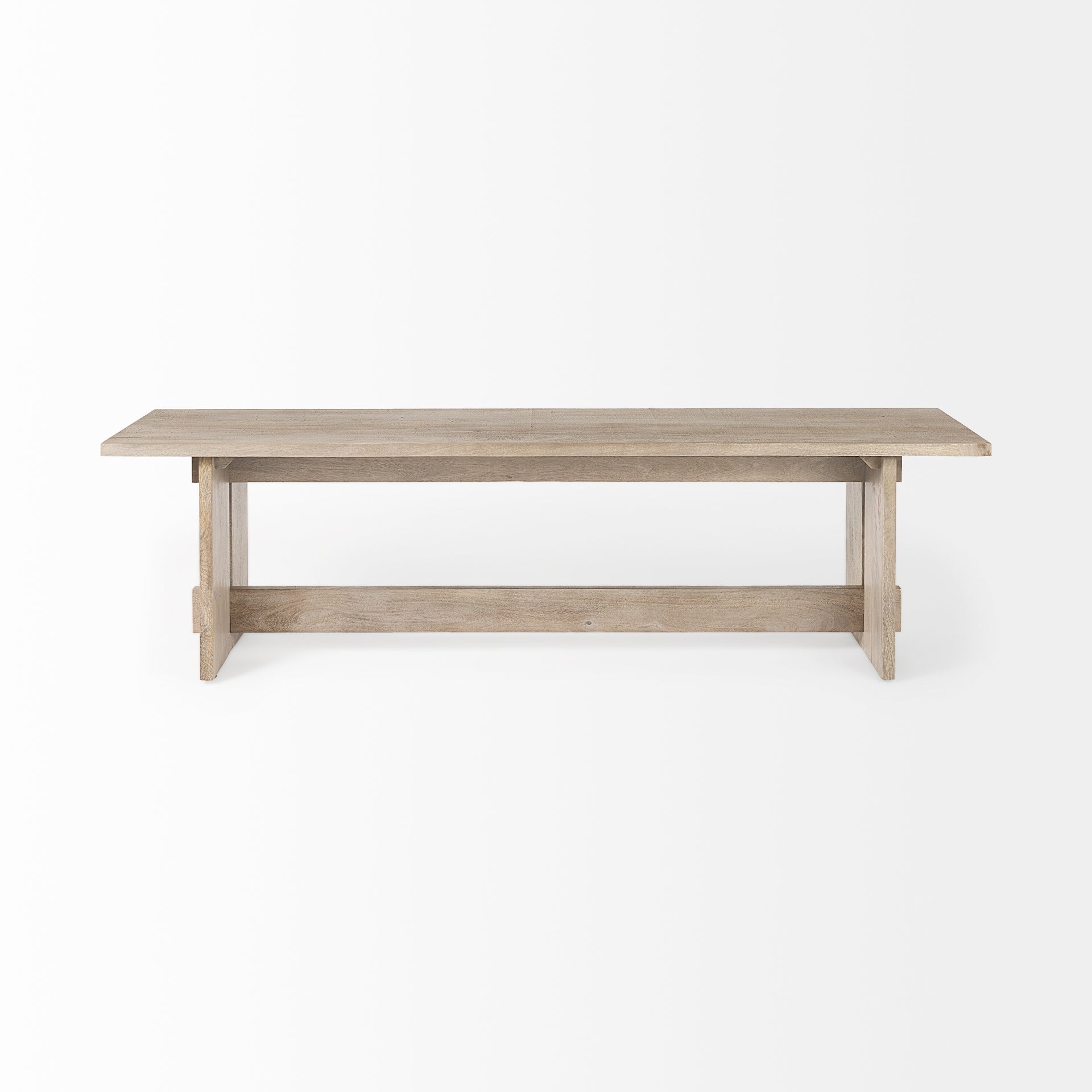 Aida Bench Light Gray Wood - benches