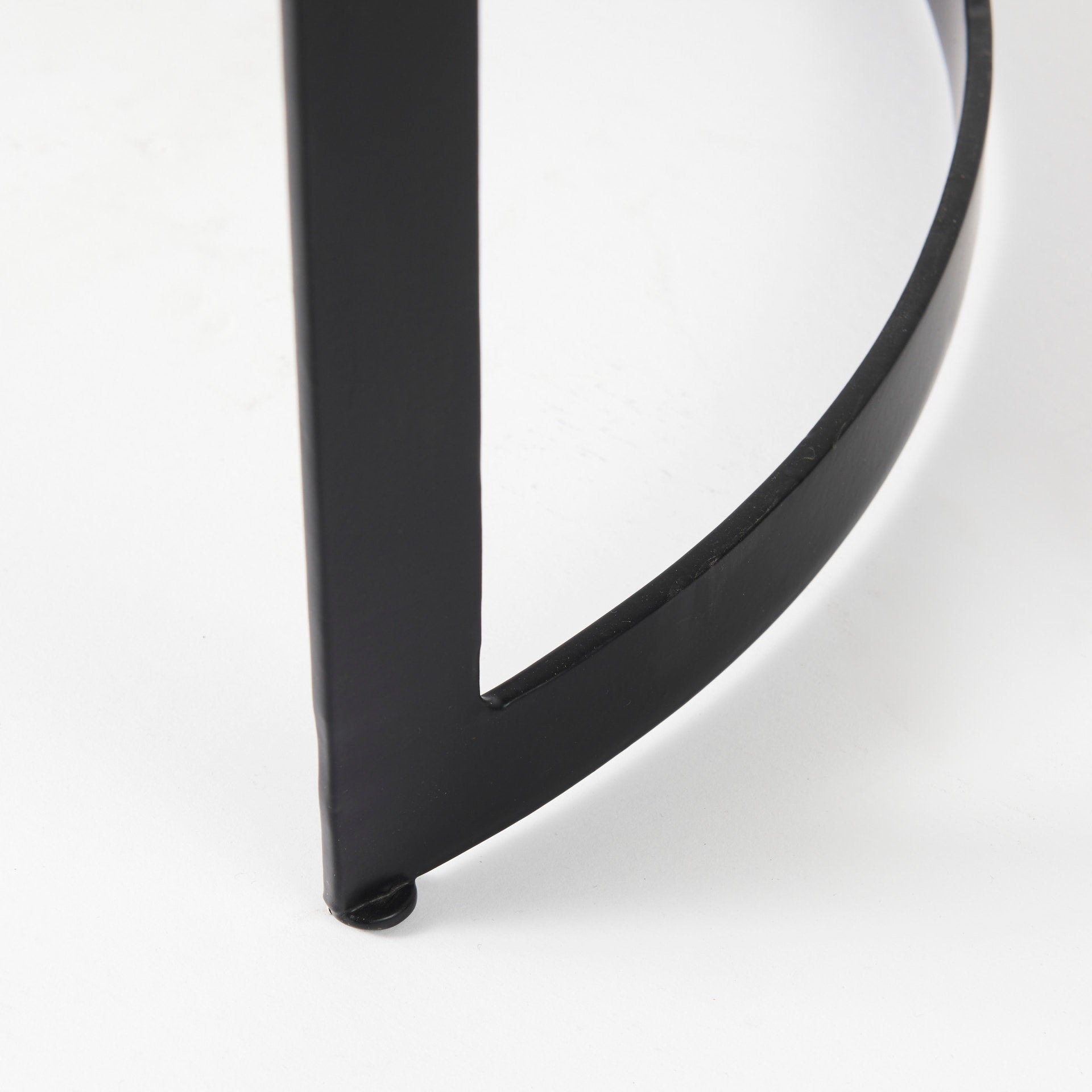 Aisley Accent Table Brown Wood | Black Metal - accent-tables