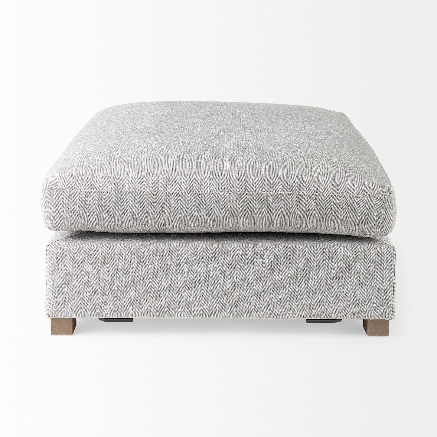 Valence 38.6L x 38.6W x 17.7H Light Gray Full Size Ottoman Sectional Piece