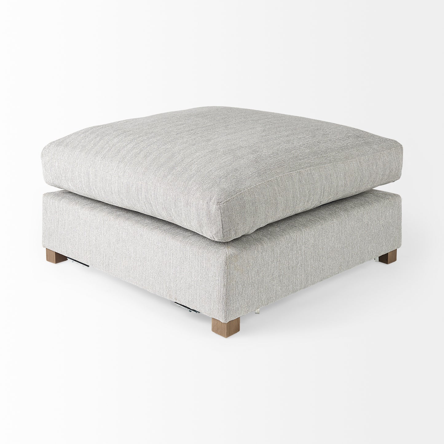 Valence 38.6L x 38.6W x 17.7H Light Gray Full Size Ottoman Sectional Piece