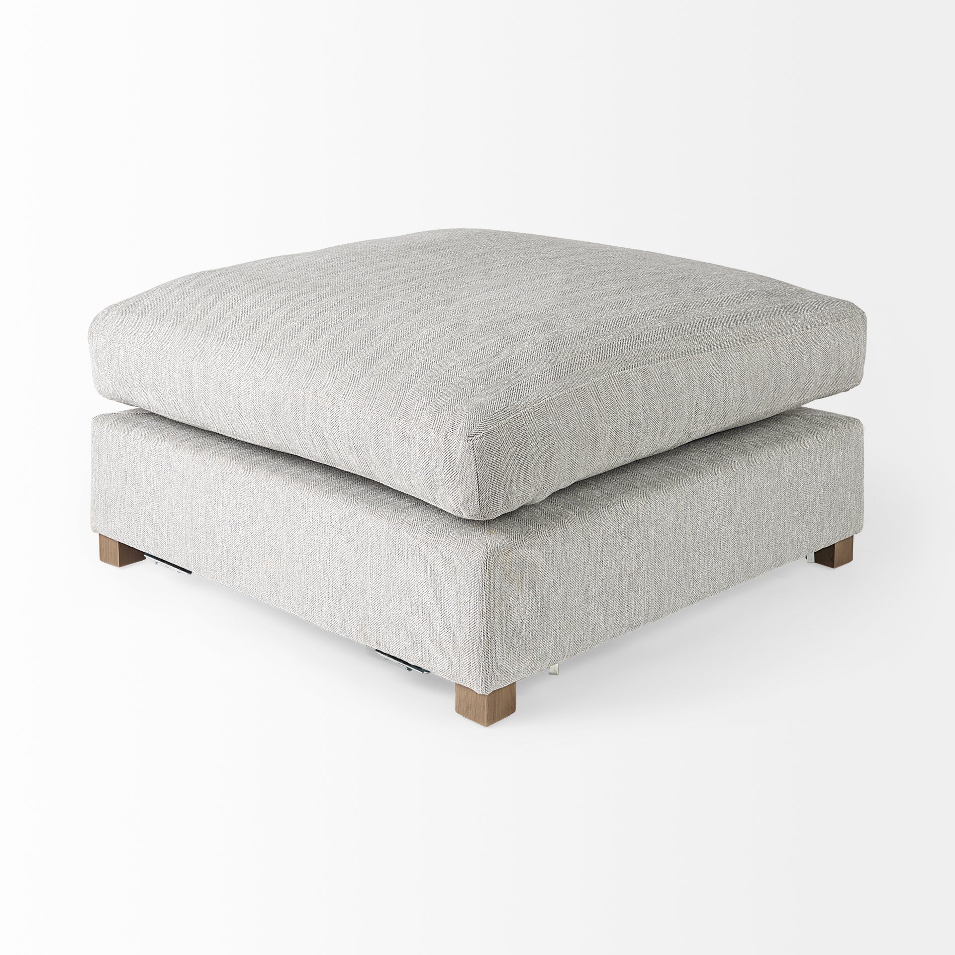 Valence 38.6L x 38.6W x 17.7H Light Gray Full Size Ottoman Sectional Piece