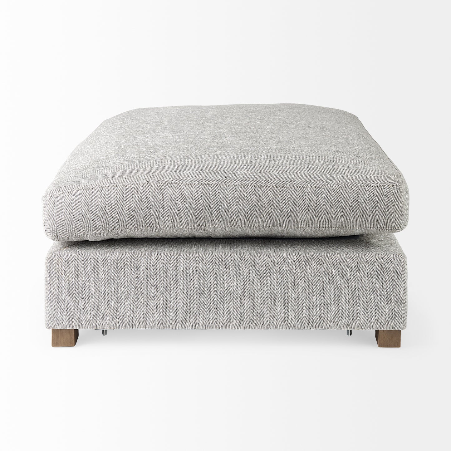 Valence 38.6L x 38.6W x 17.7H Light Gray Full Size Ottoman Sectional Piece