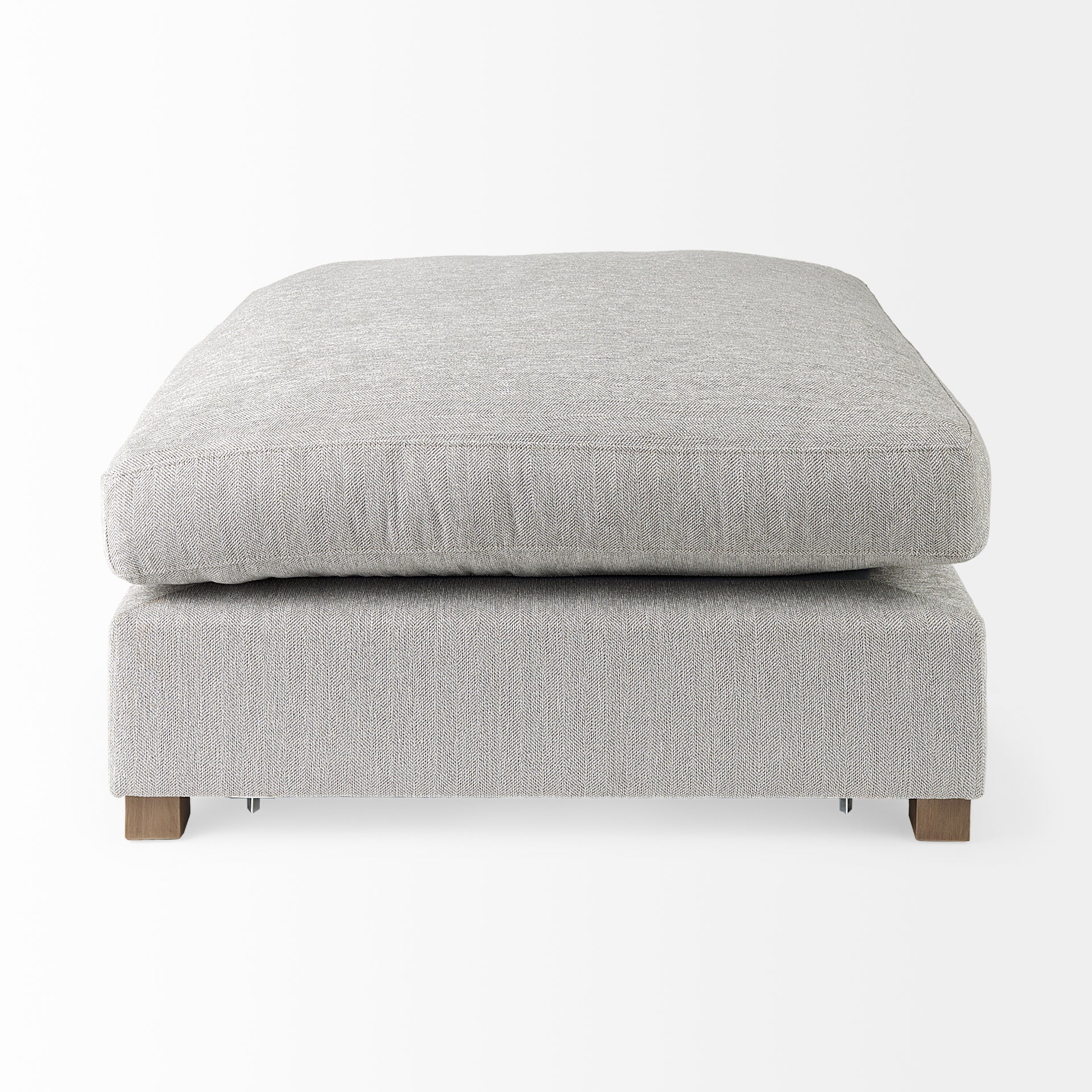 Valence 38.6L x 38.6W x 17.7H Light Gray Full Size Ottoman Sectional Piece