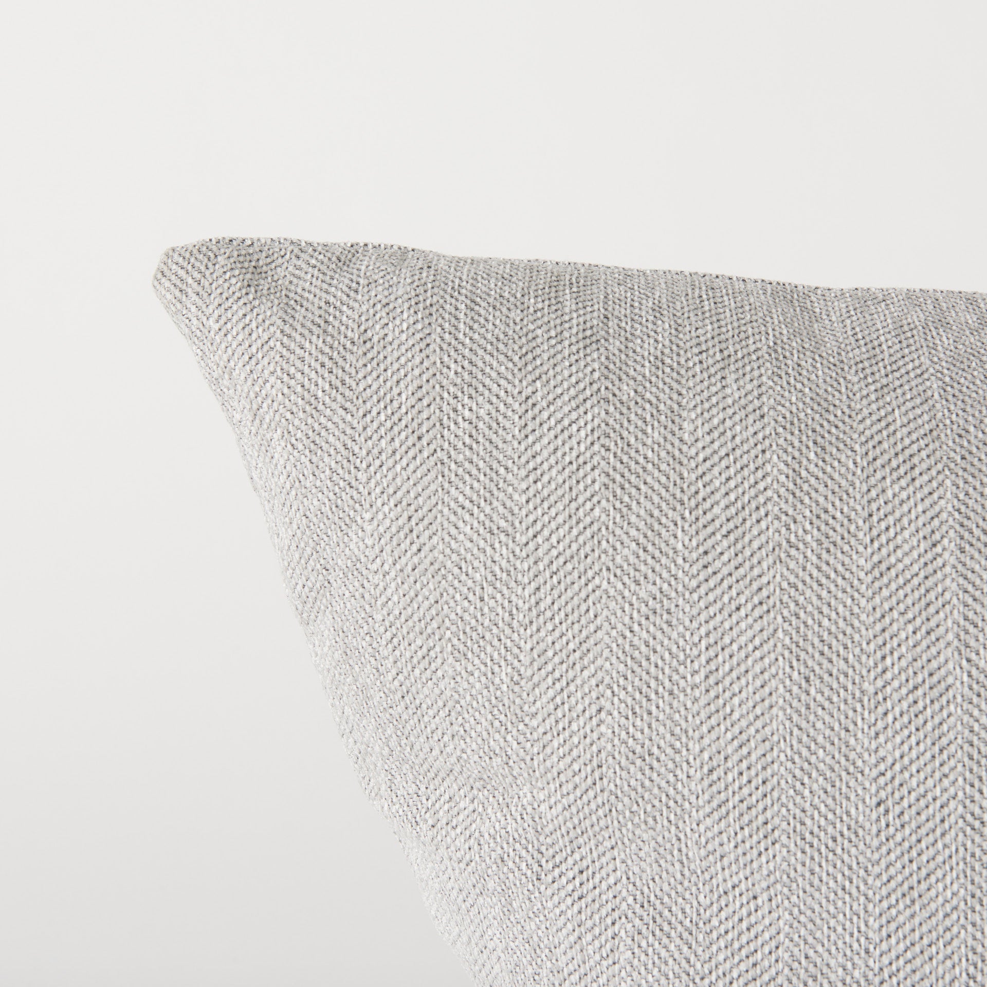 Valence Light Gray Arm Pillow Sectional Piece