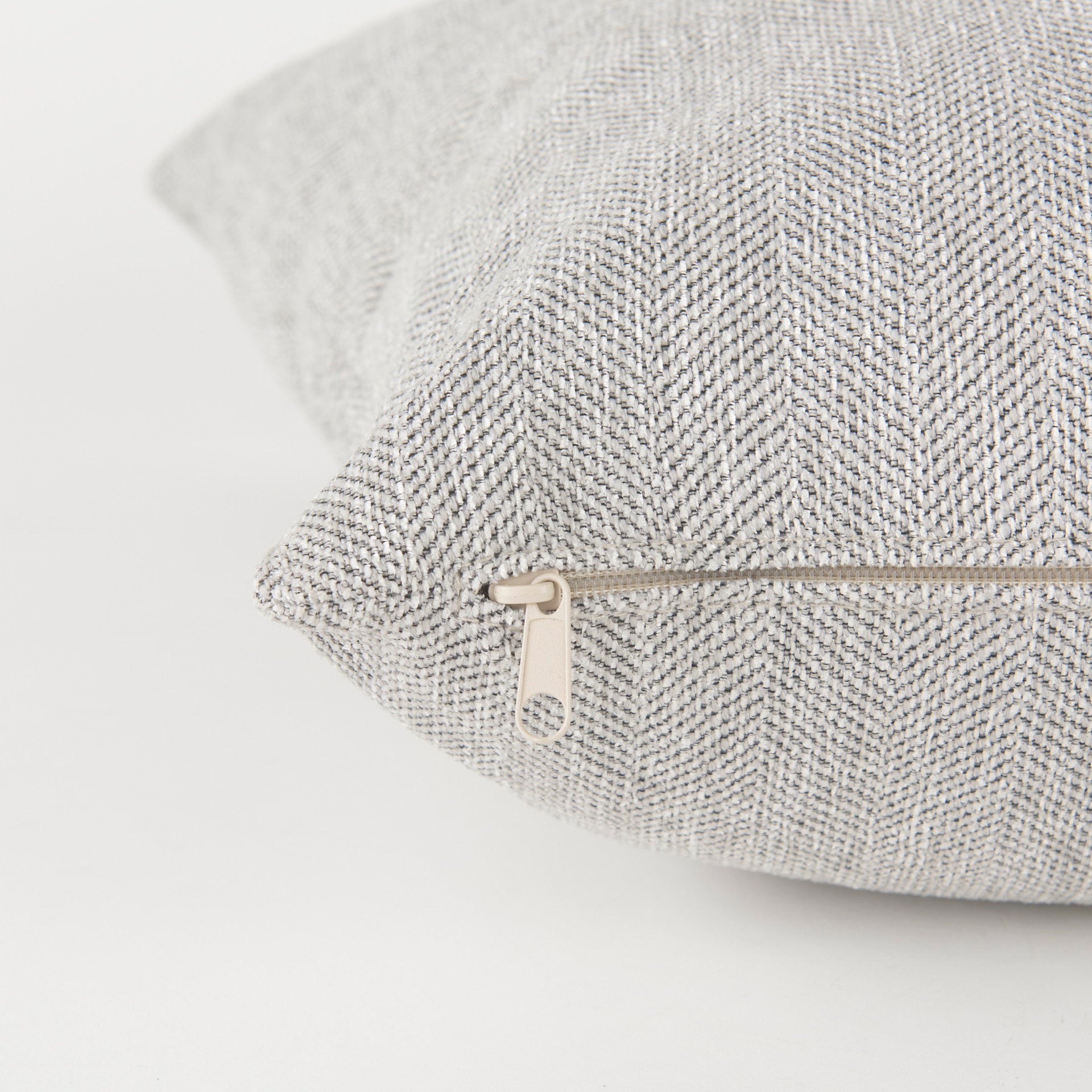 Valence Light Gray Arm Pillow Sectional Piece