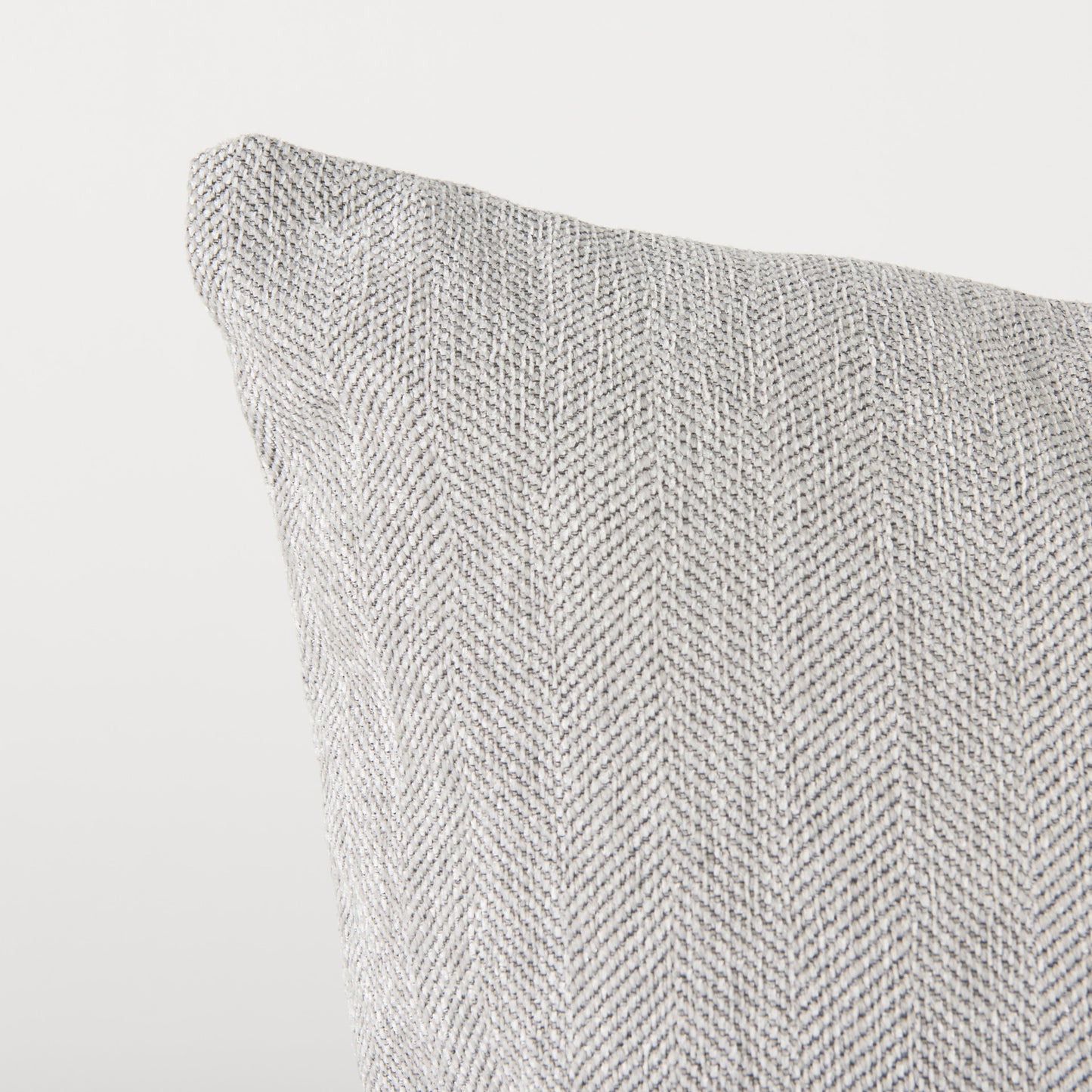Valence Light Gray Throw Pillow Sectional Piece