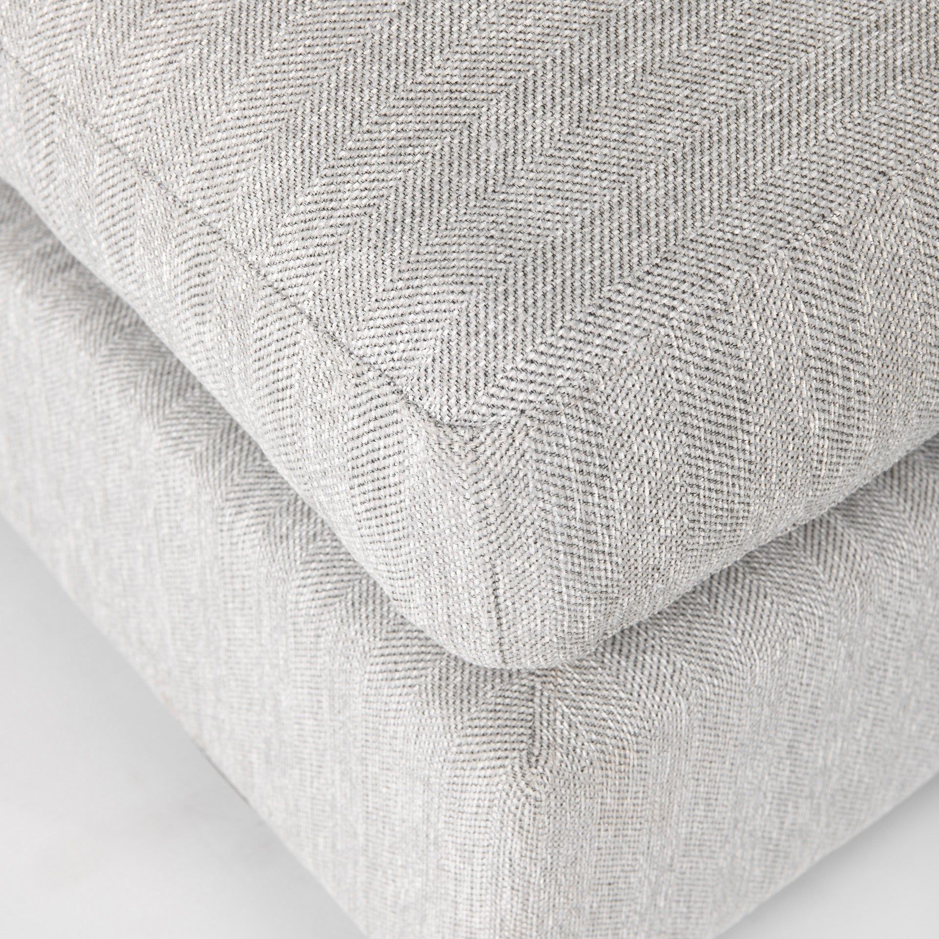 Valence 38.6L x 38.6W x 17.7H Light Gray Full Size Ottoman Sectional Piece