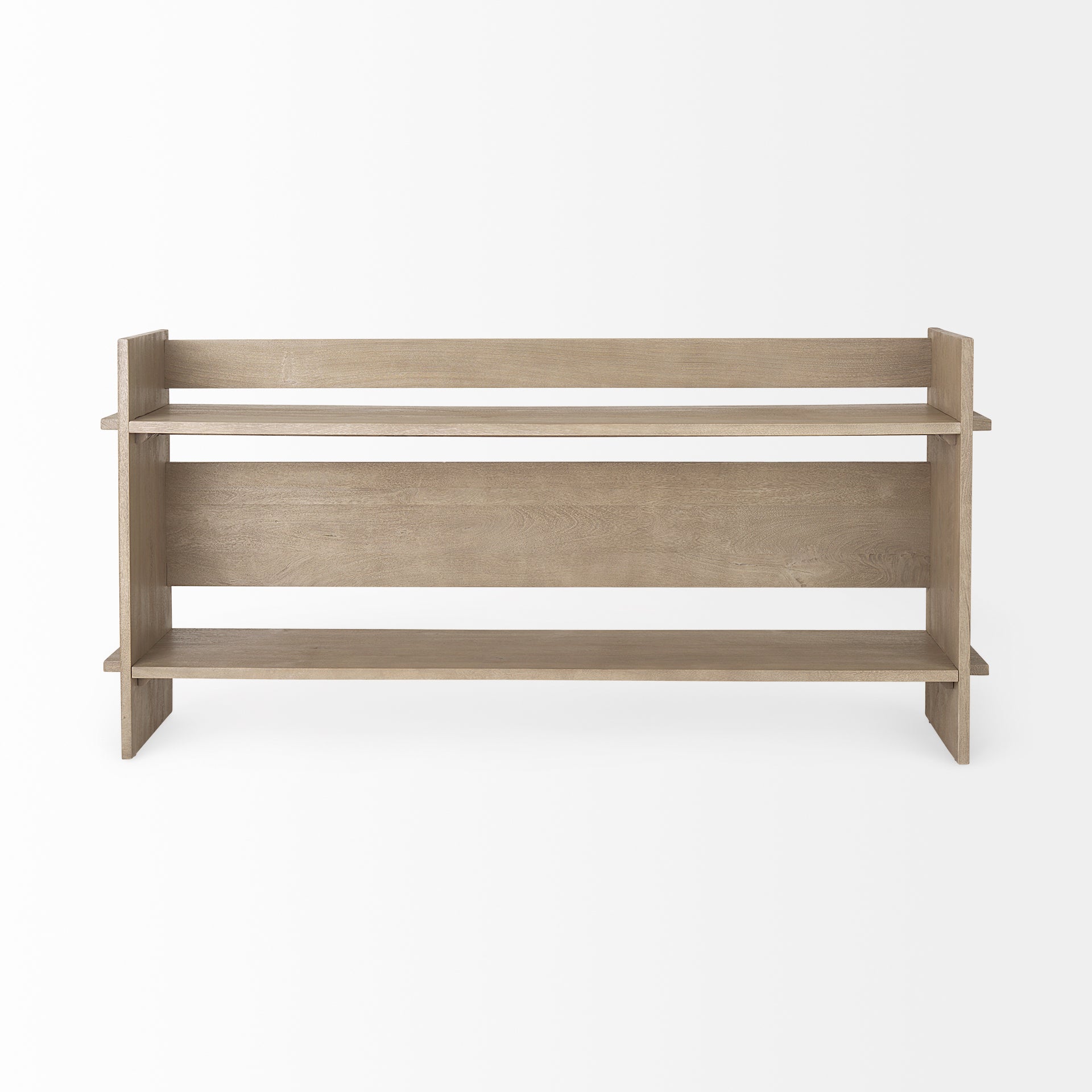 Aida Light Gray Wood Console Table