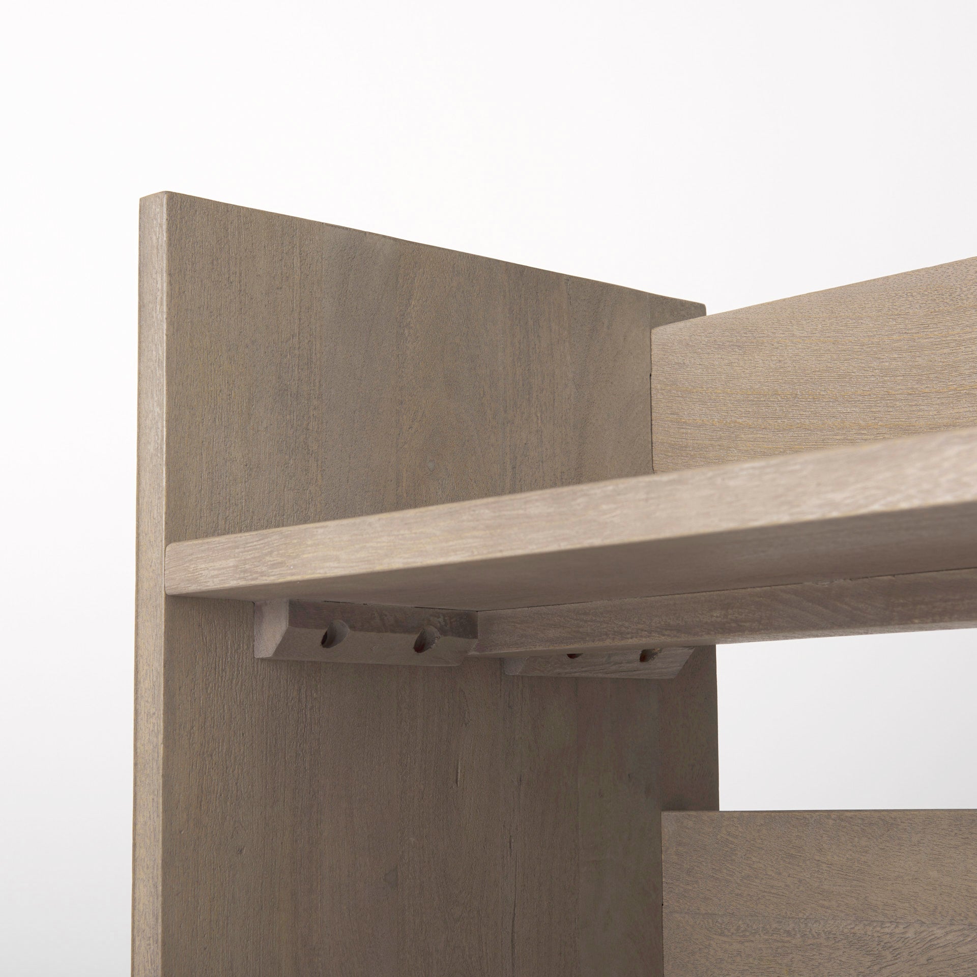 Aida Light Gray Wood Console Table