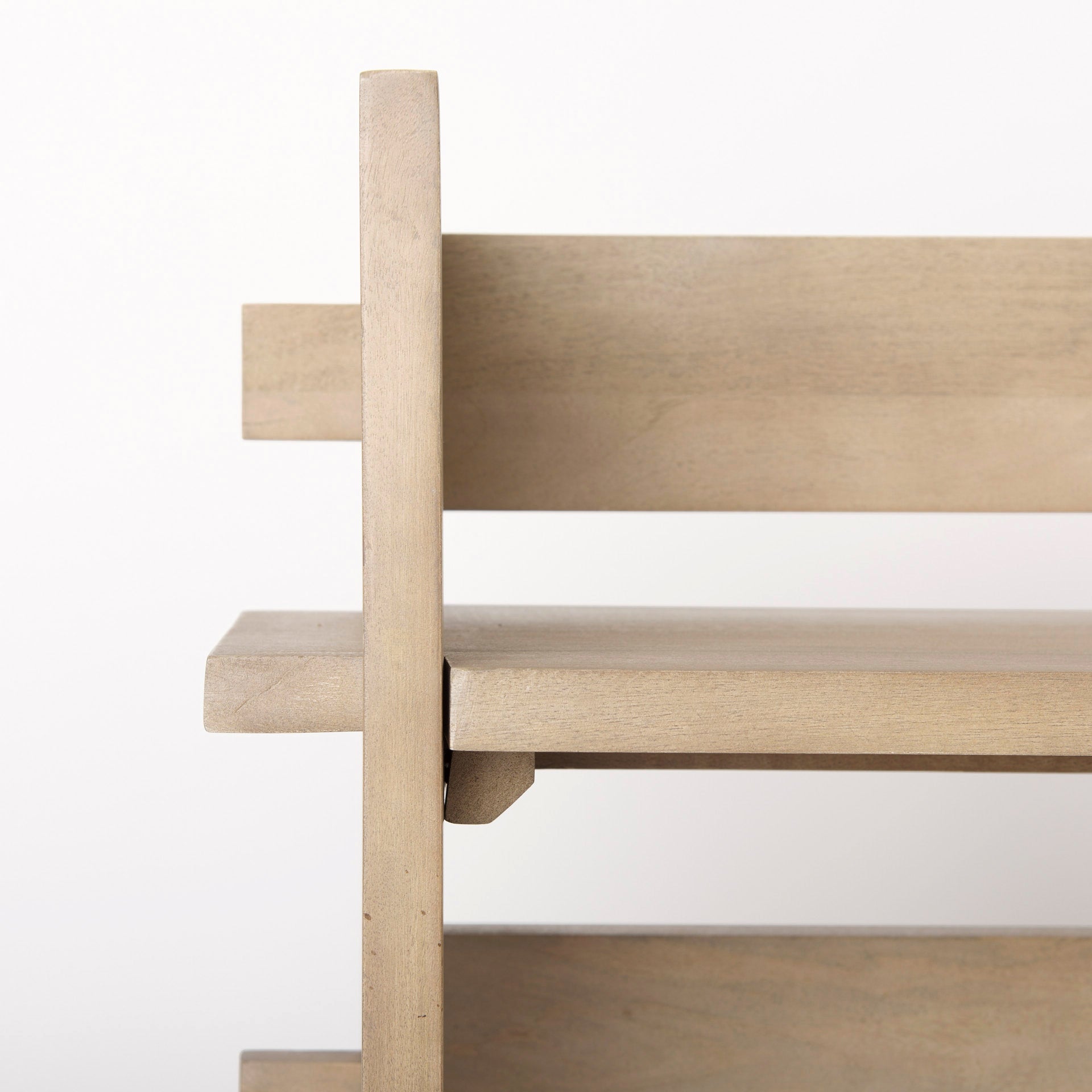 Aida Light Brown Wood Console Table