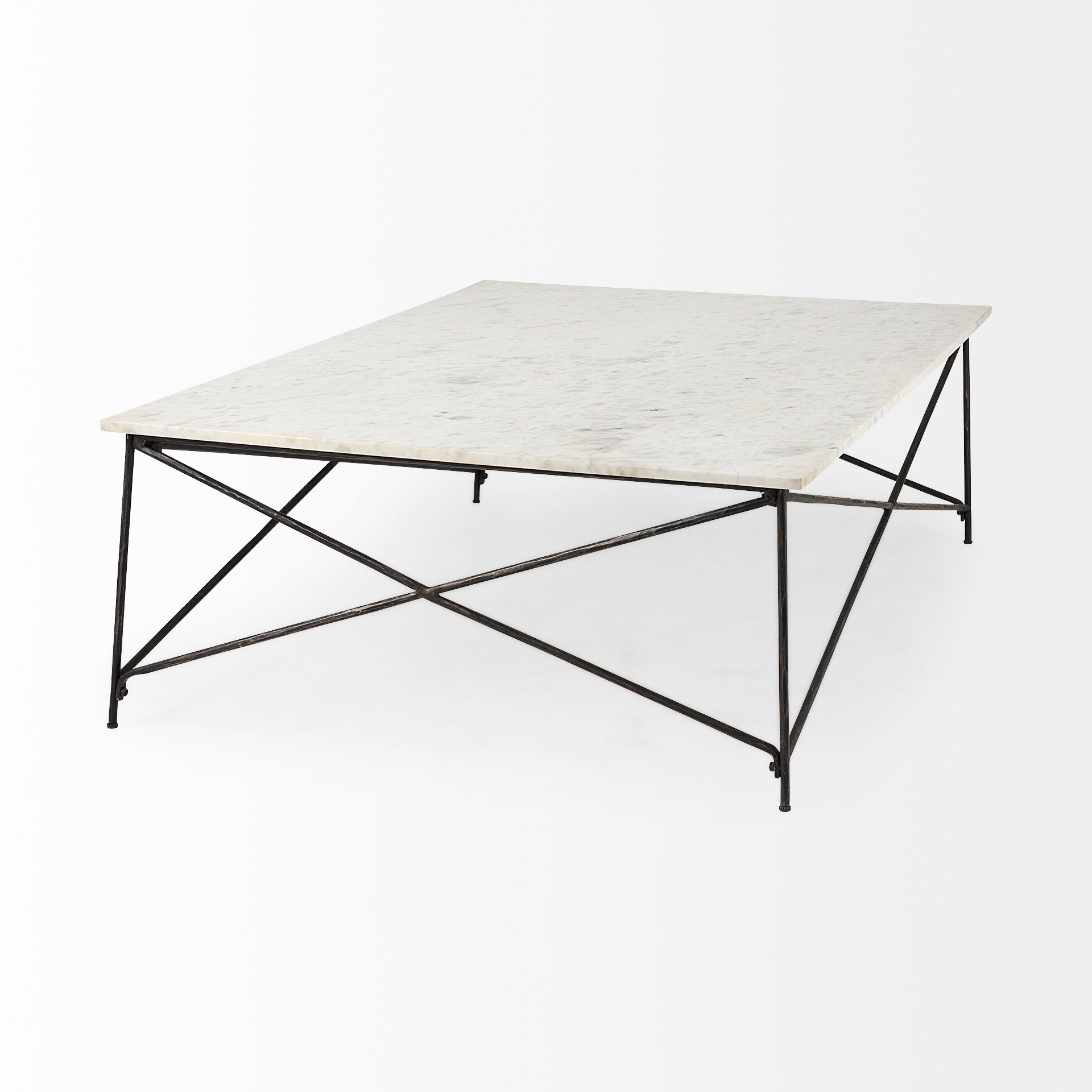 Lorlei Coffee Table White Marble | Gold Iron - coffee-tables